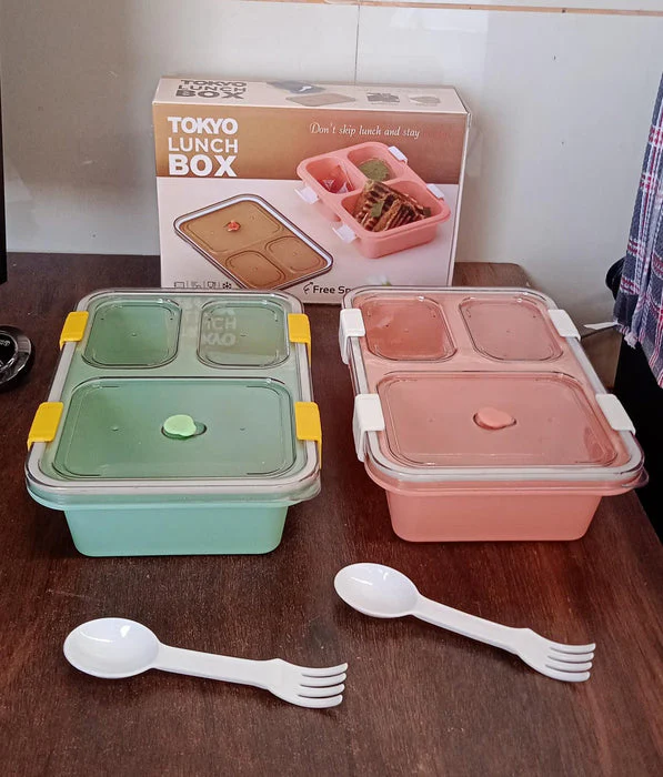 Customize Plastic Lunch Box for Kids, Lunch Box (3 Compartment Lunch Box) - Image 7