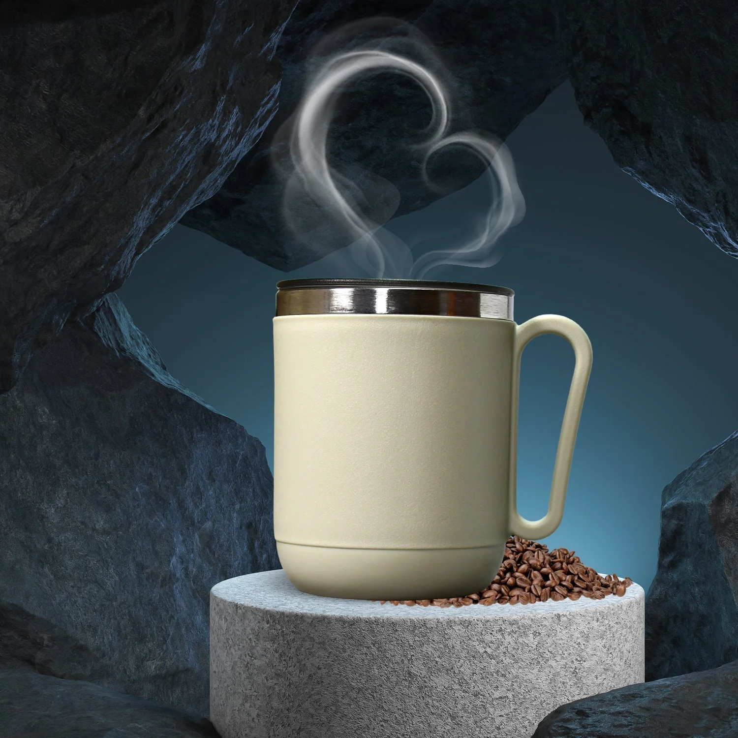 Customized Ganesh Stainless Steel Coffee Mug – Printed Mug (400 ml) - Image 2