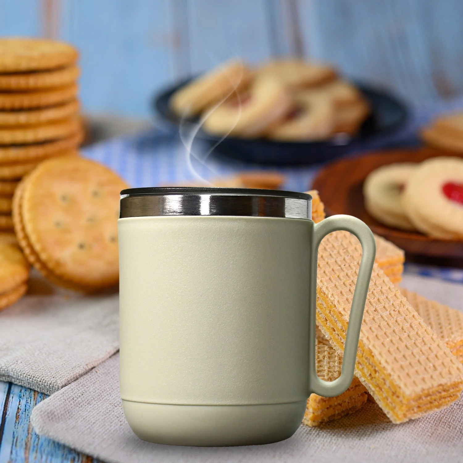 Customized Ganesh Stainless Steel Coffee Mug – Printed Mug (400 ml) - Image 6