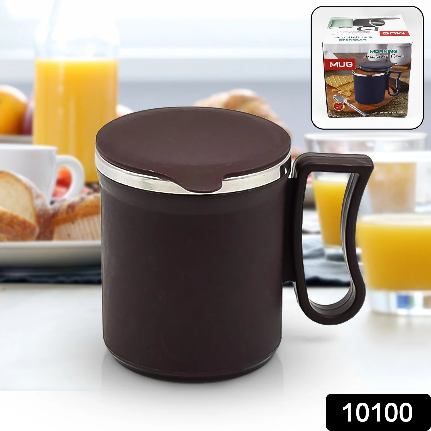 Customize Coffee Mug with Lid Steel Mug (Random Color, Approx 200 ML) - Image 3