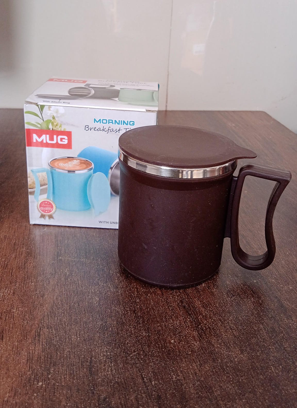 Customize Coffee Mug with Lid Steel Mug (Random Color, Approx 200 ML) - Image 8