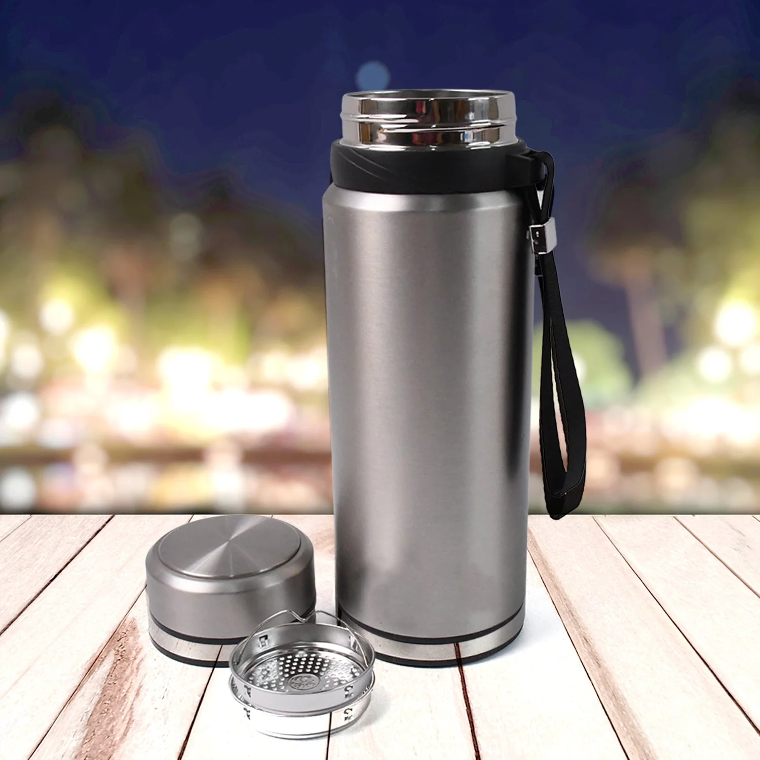 Customize Double-Wall Stainless Steel Vacuum Insulated Bottle (1000ml Approx) - Image 4