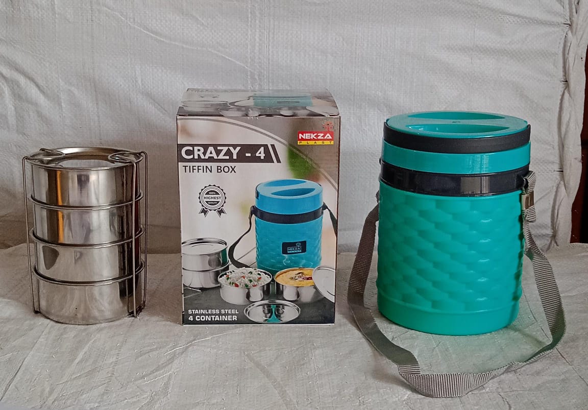 Customize Double Wall Insulated Tiffin Handle Stackable, Hot Food Container (1 Pc) - Image 6