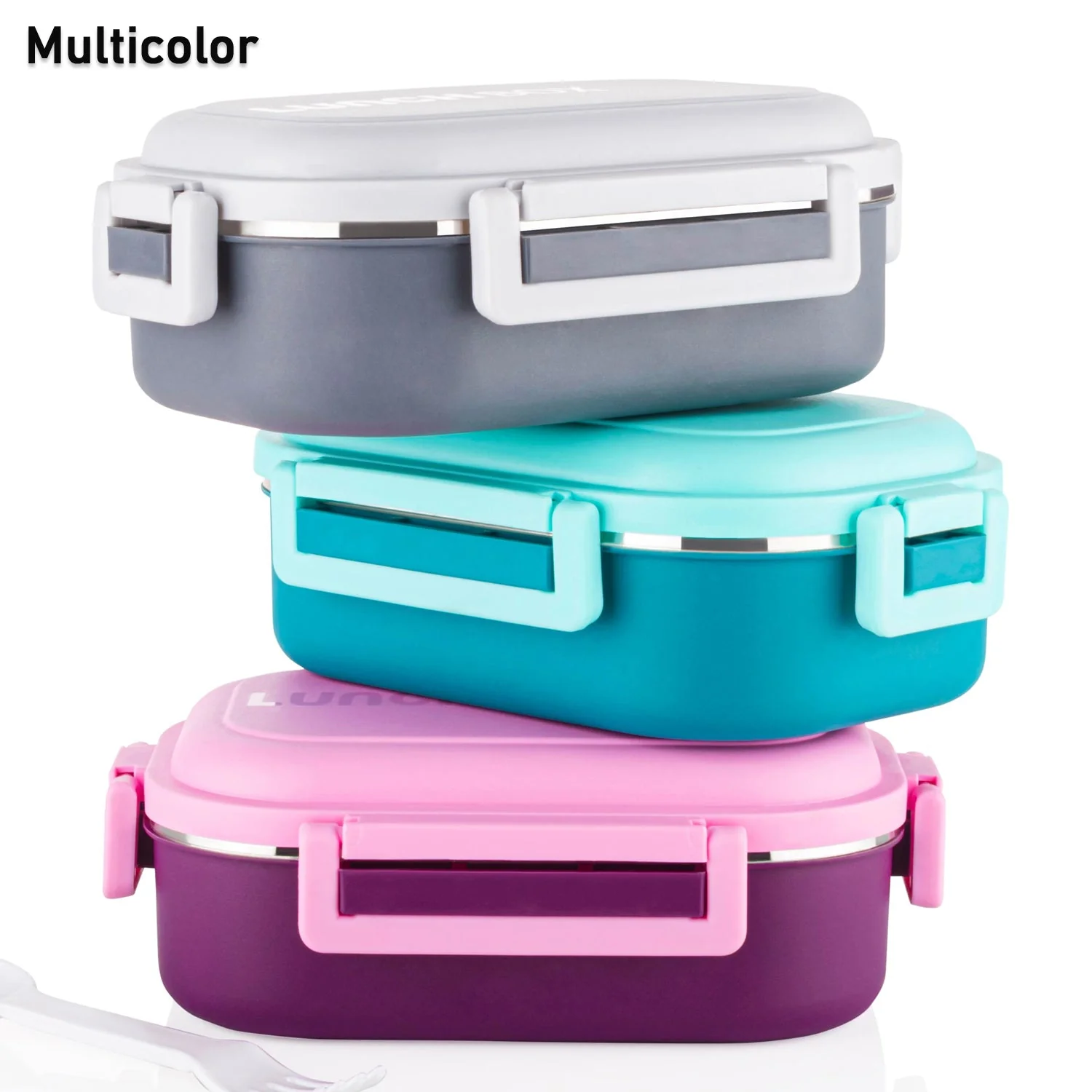 Customize Insulated Testy Stainless Steel Leakproof Lunch Box With Spoon (1 Set) - Image 5