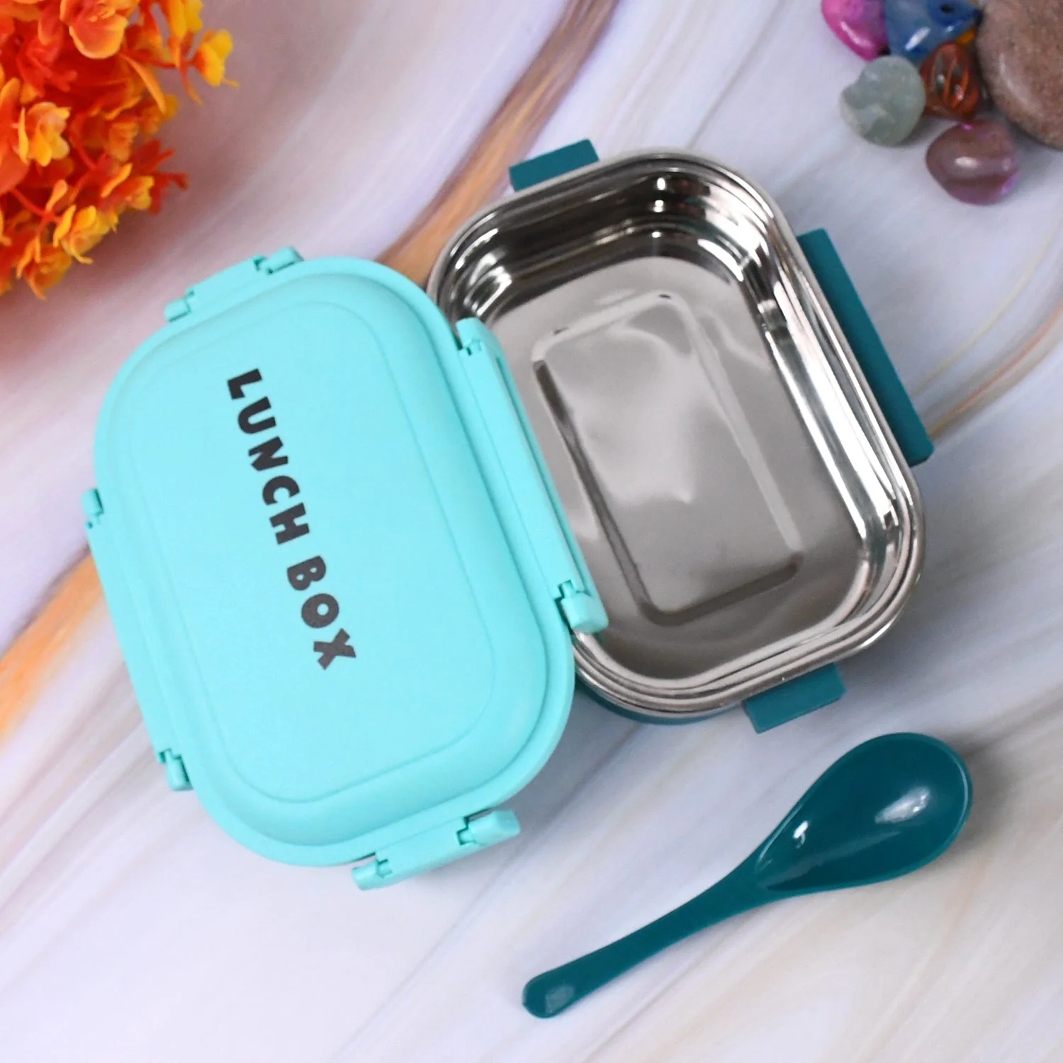 Customize Insulated Testy Stainless Steel Leakproof Lunch Box With Spoon (1 Set) - Image 7