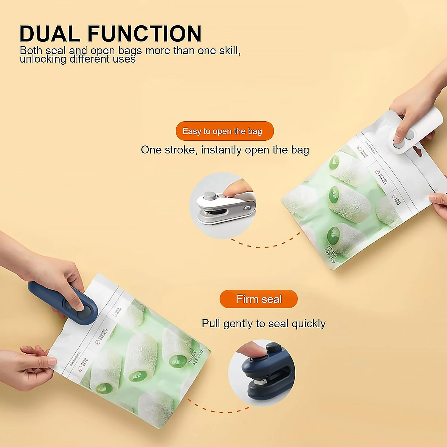 Customize Mini Bag Sealer, 2 in 1 Seal & Cutter Heat Sealers - Image 4