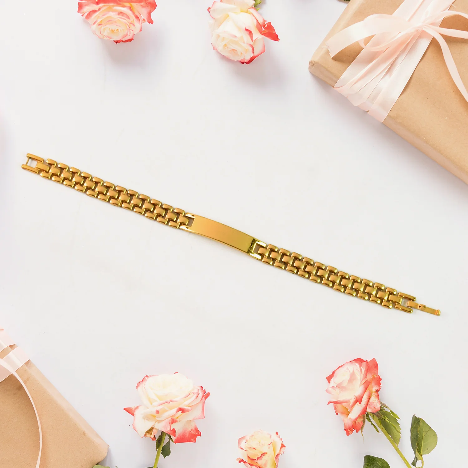 Customize / personalized Customized Golden Chain Bracelet (1 Pc) - Image 4
