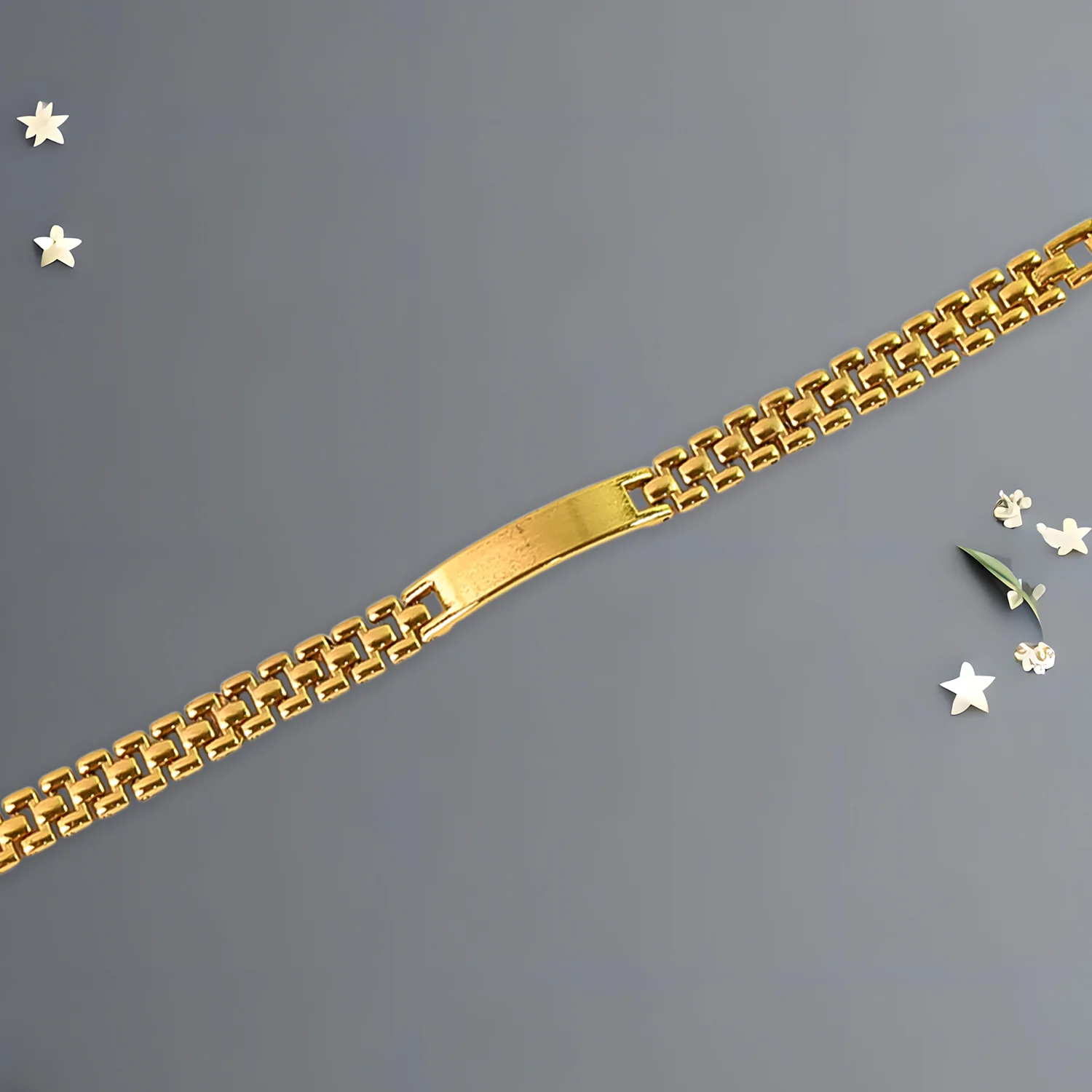 Customize / personalized Customized Golden Chain Bracelet (1 Pc) - Image 6