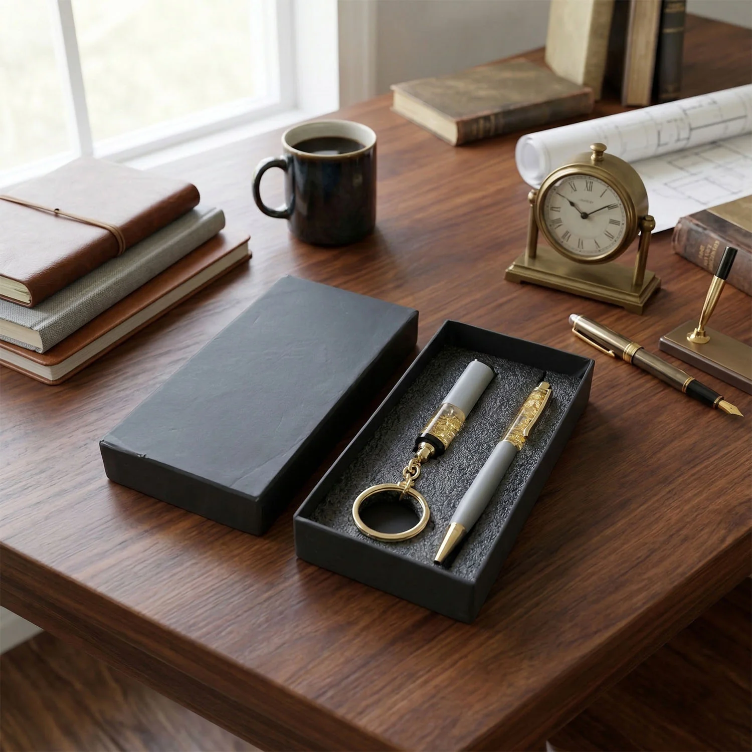 Customized Premium 2 In 1 Keychain and Pen Combo Gift Set - Image 3