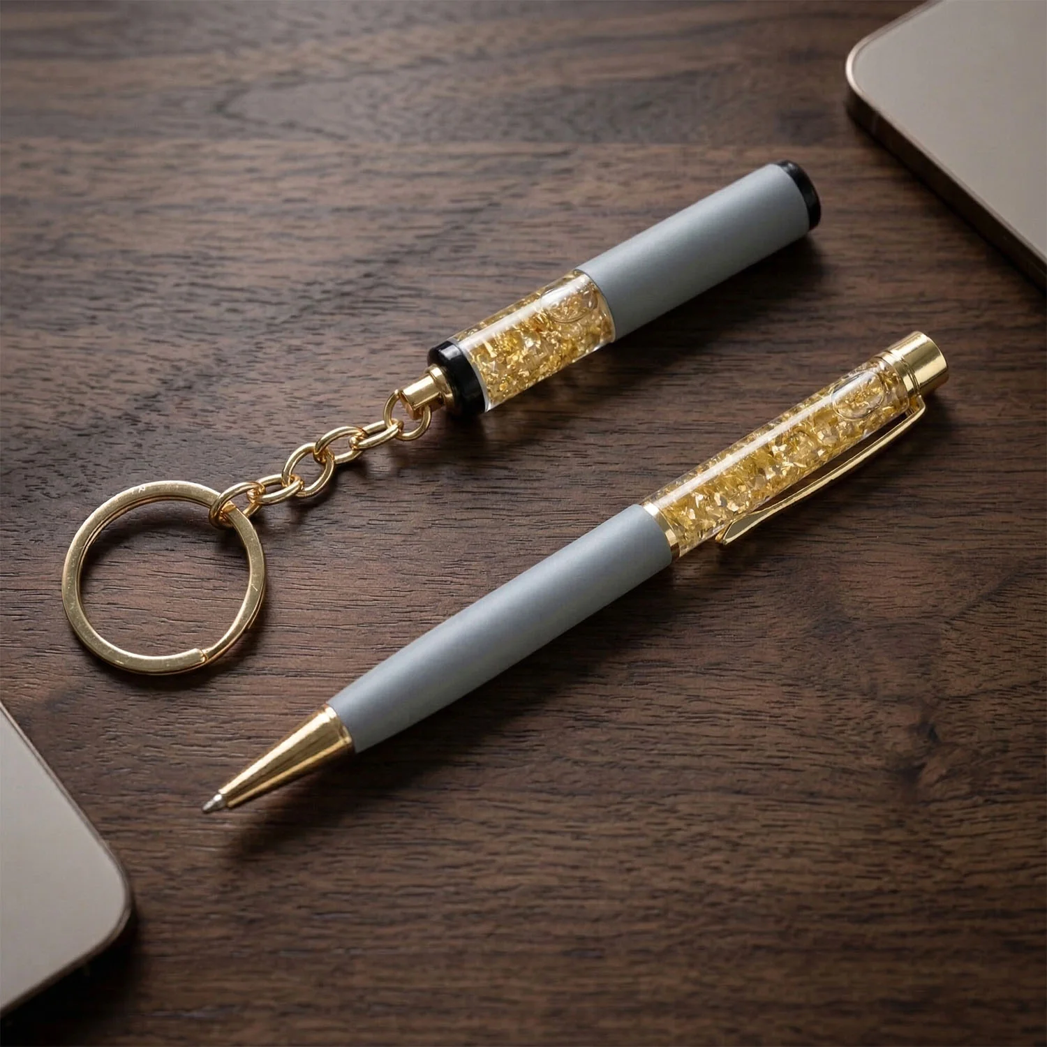 Customized Premium 2 In 1 Keychain and Pen Combo Gift Set - Image 8