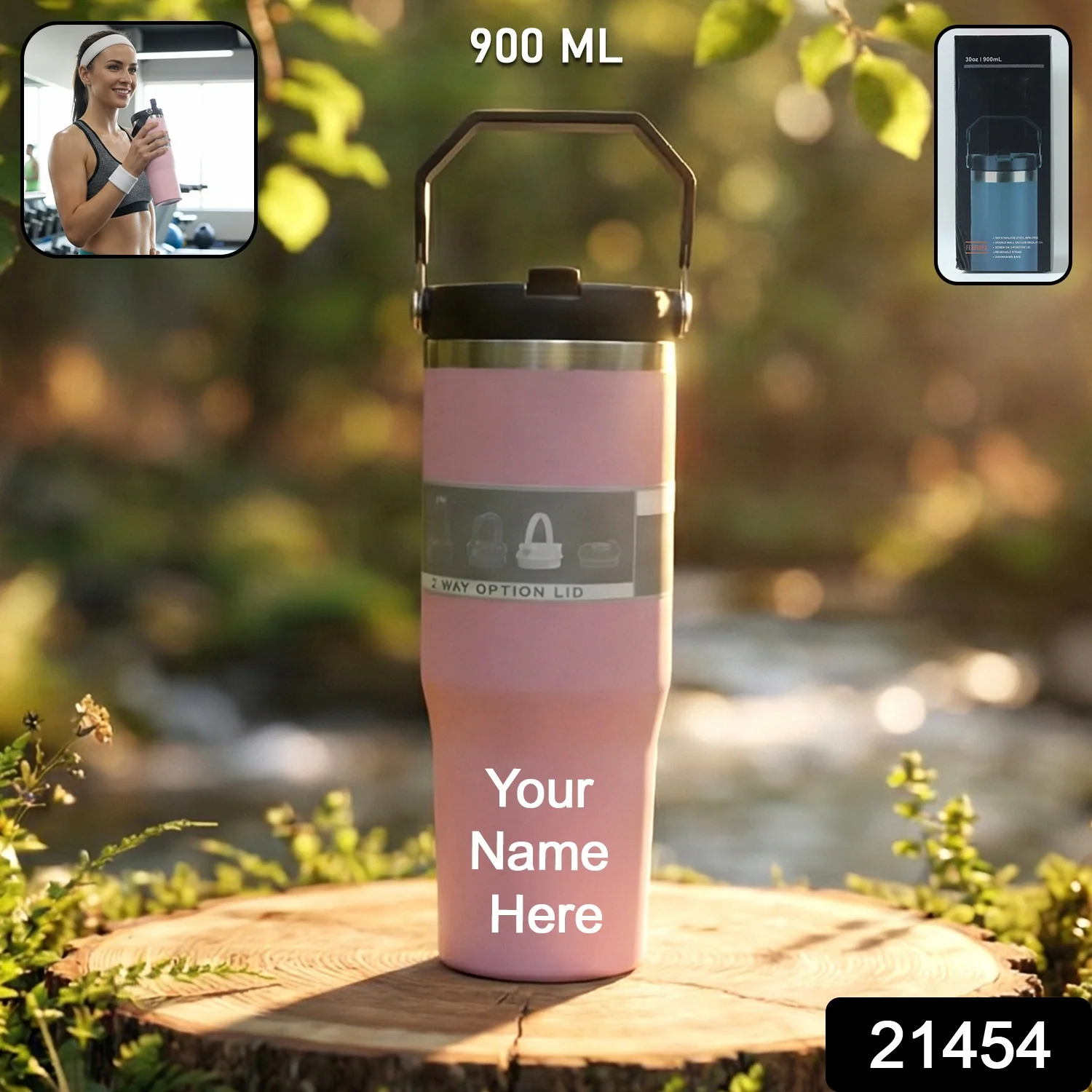 Customize Premium Stainless Steel Insulated Travel Tumbler 900 ML (1 Pc) - Image 2