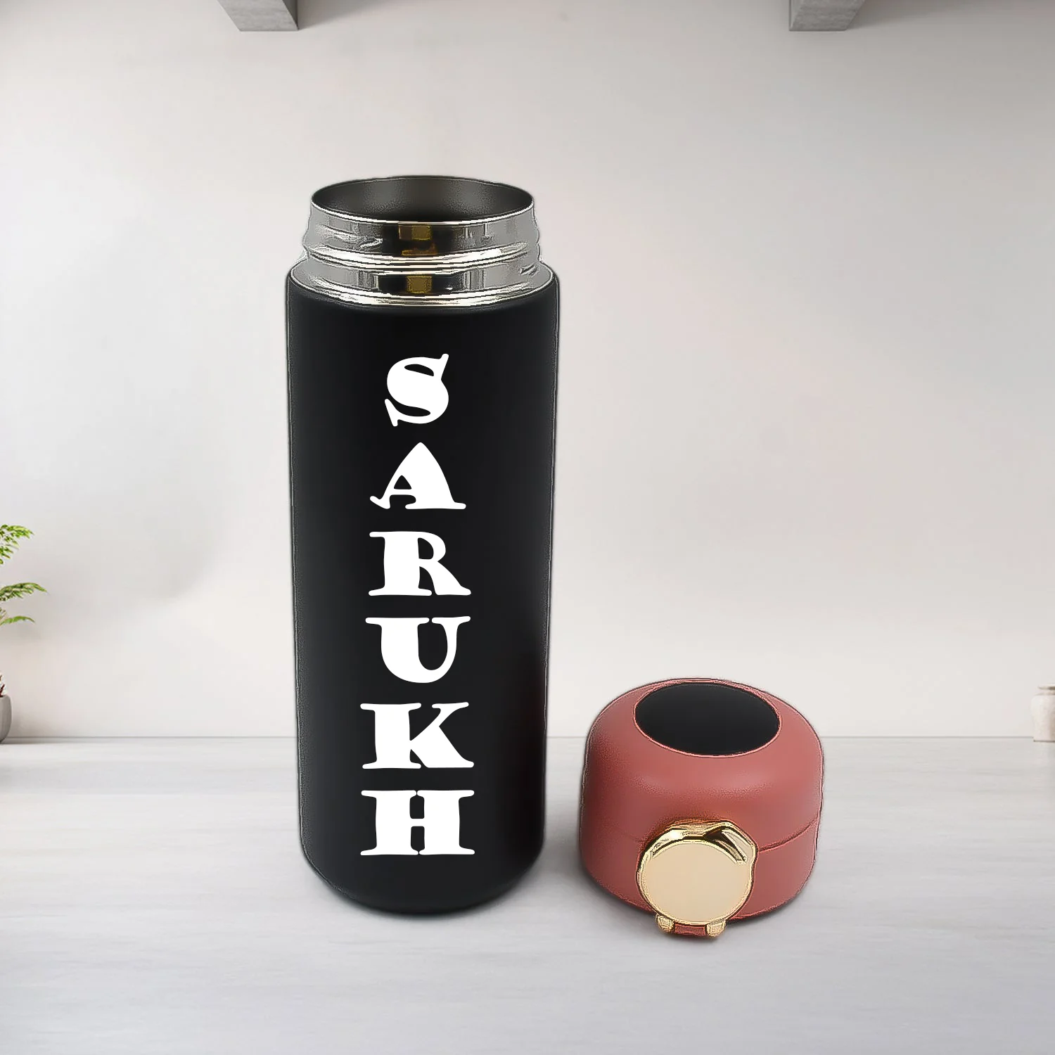 Customize Smart Vacuum Insulated Water Bottle with LED Temperature Display (450 ML Approx) - Image 3