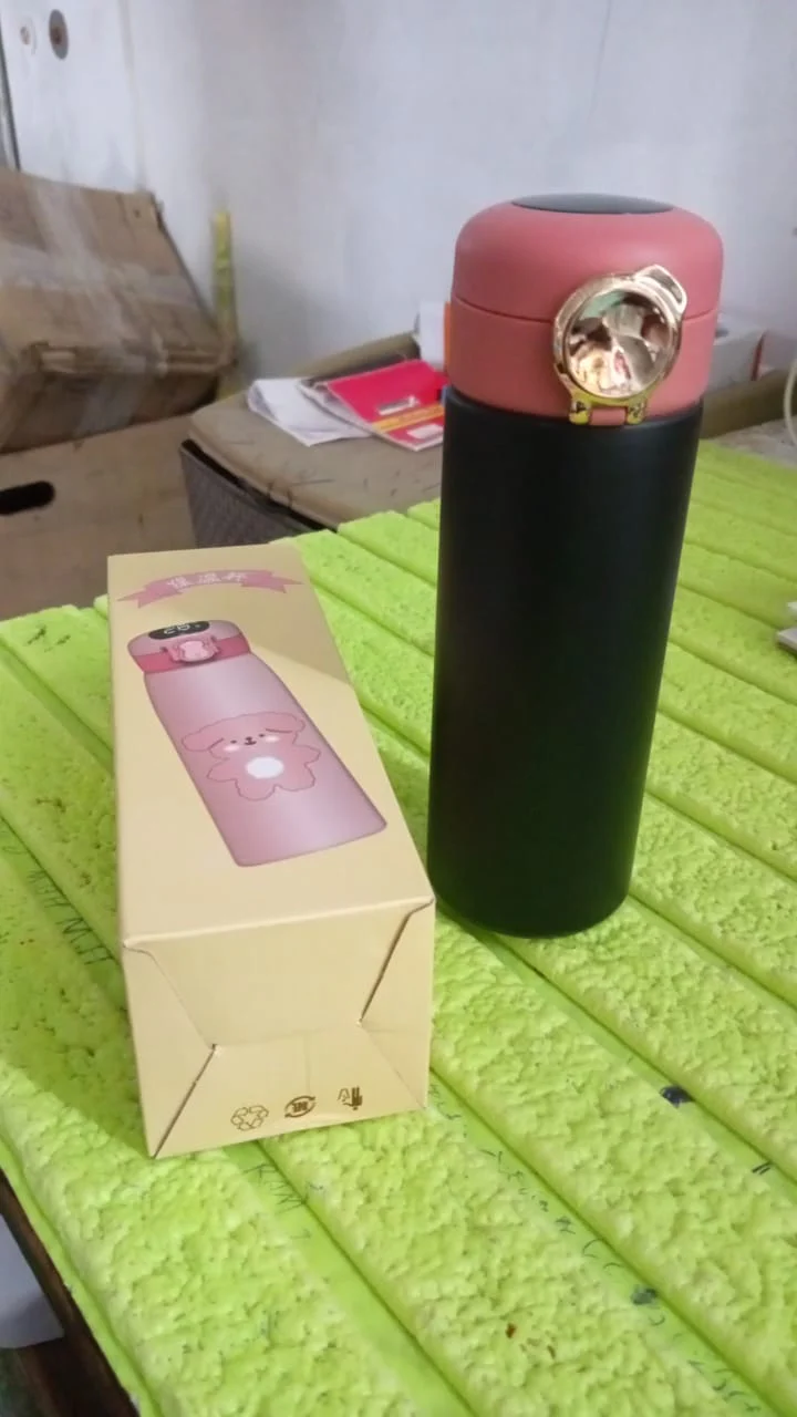 Customize Smart Vacuum Insulated Water Bottle with LED Temperature Display (450 ML Approx) - Image 7