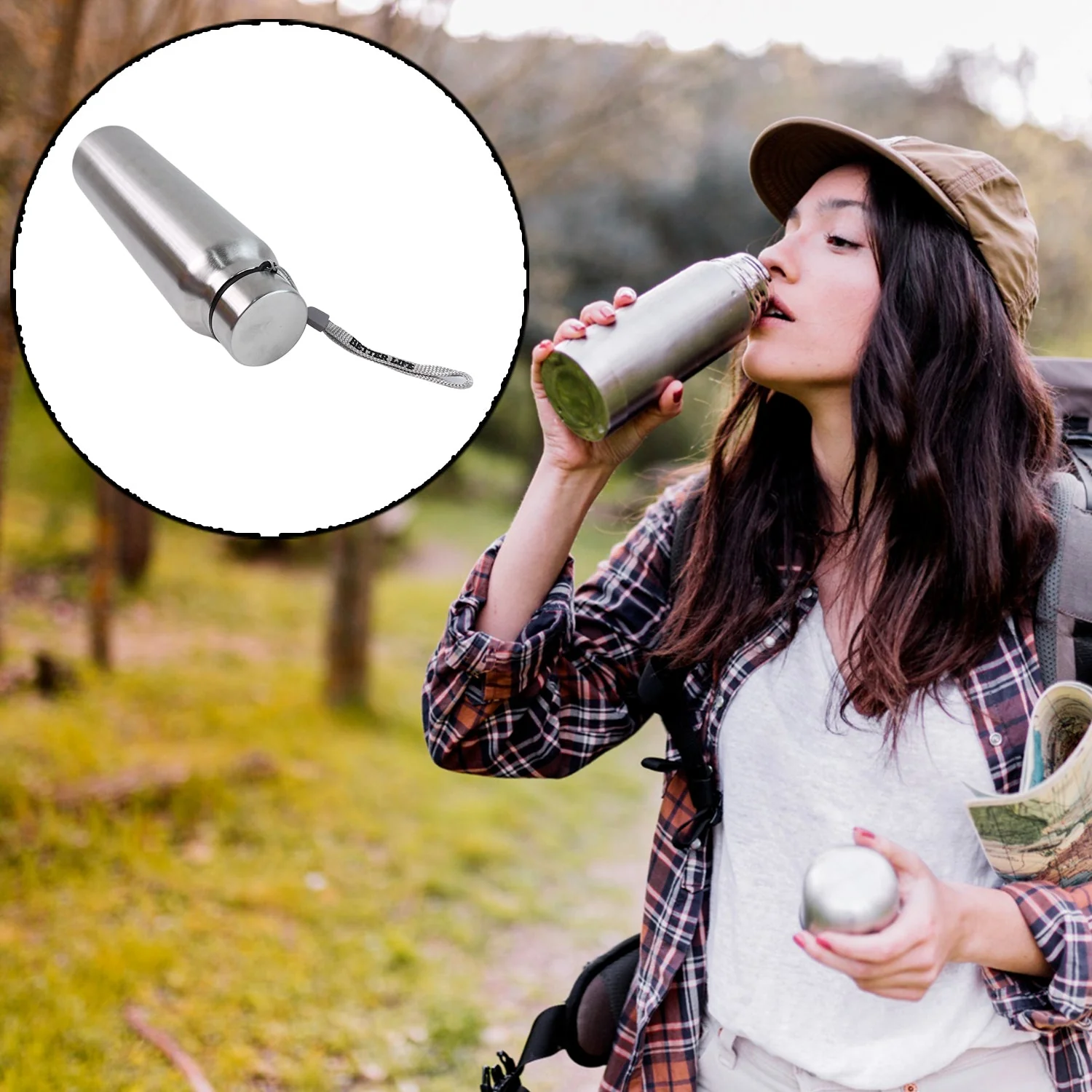 Customize Stainless Steel Single Wall Drink Water Bottle (1000 ML) - Image 3
