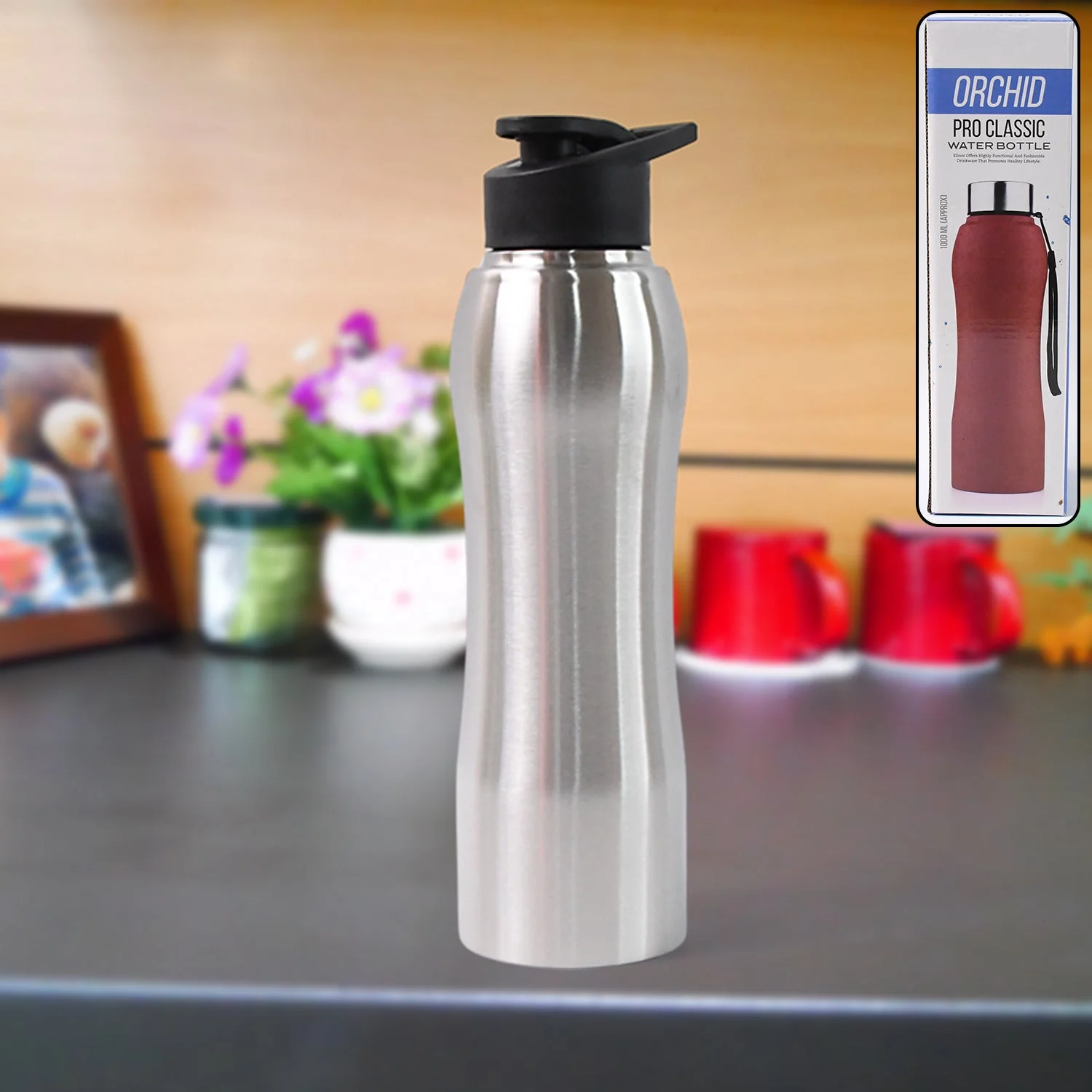 Customize Stainless Steel Double Wall Vacuum-Insulated Drink Water Bottle (1000 ML Approx) - Image 2
