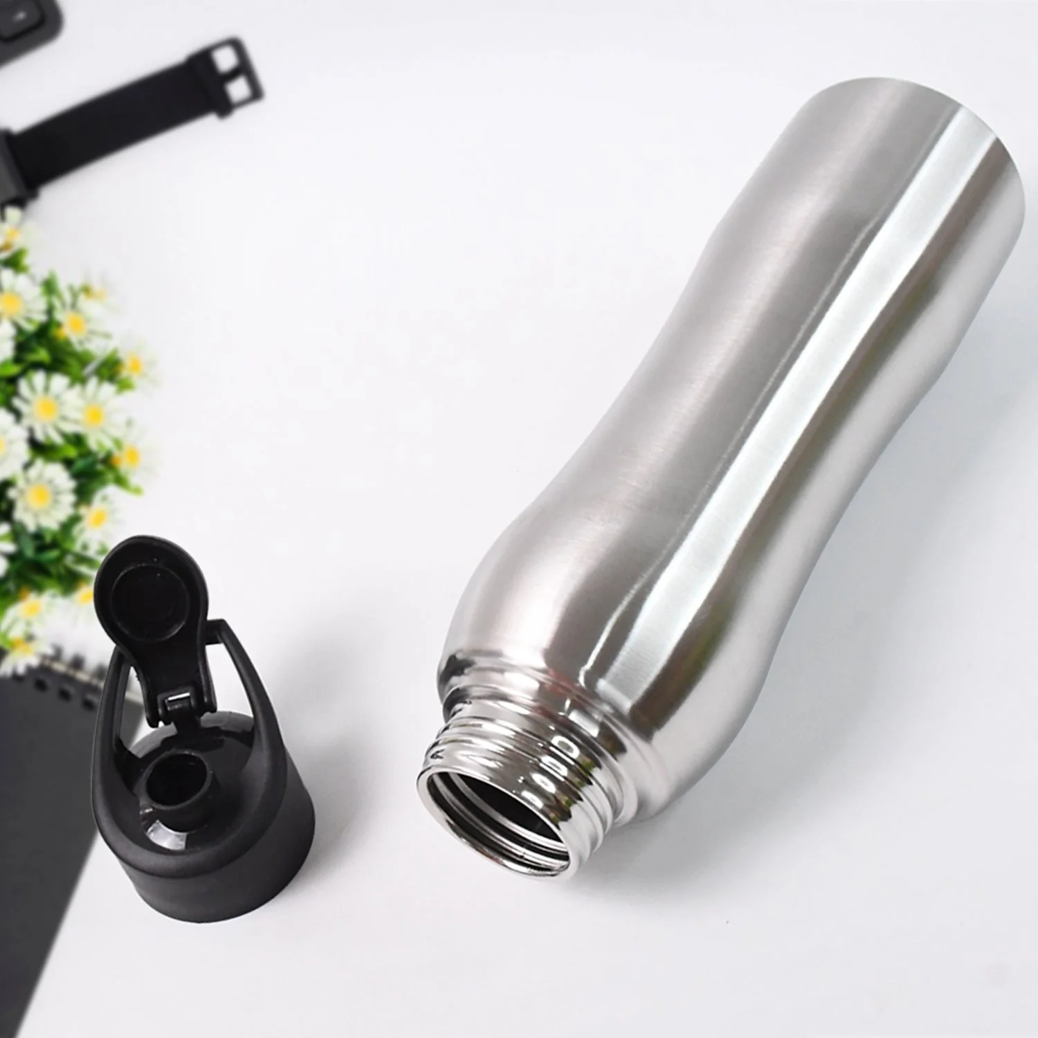 Customize Stainless Steel Double Wall Vacuum-Insulated Drink Water Bottle (1000 ML Approx) - Image 3