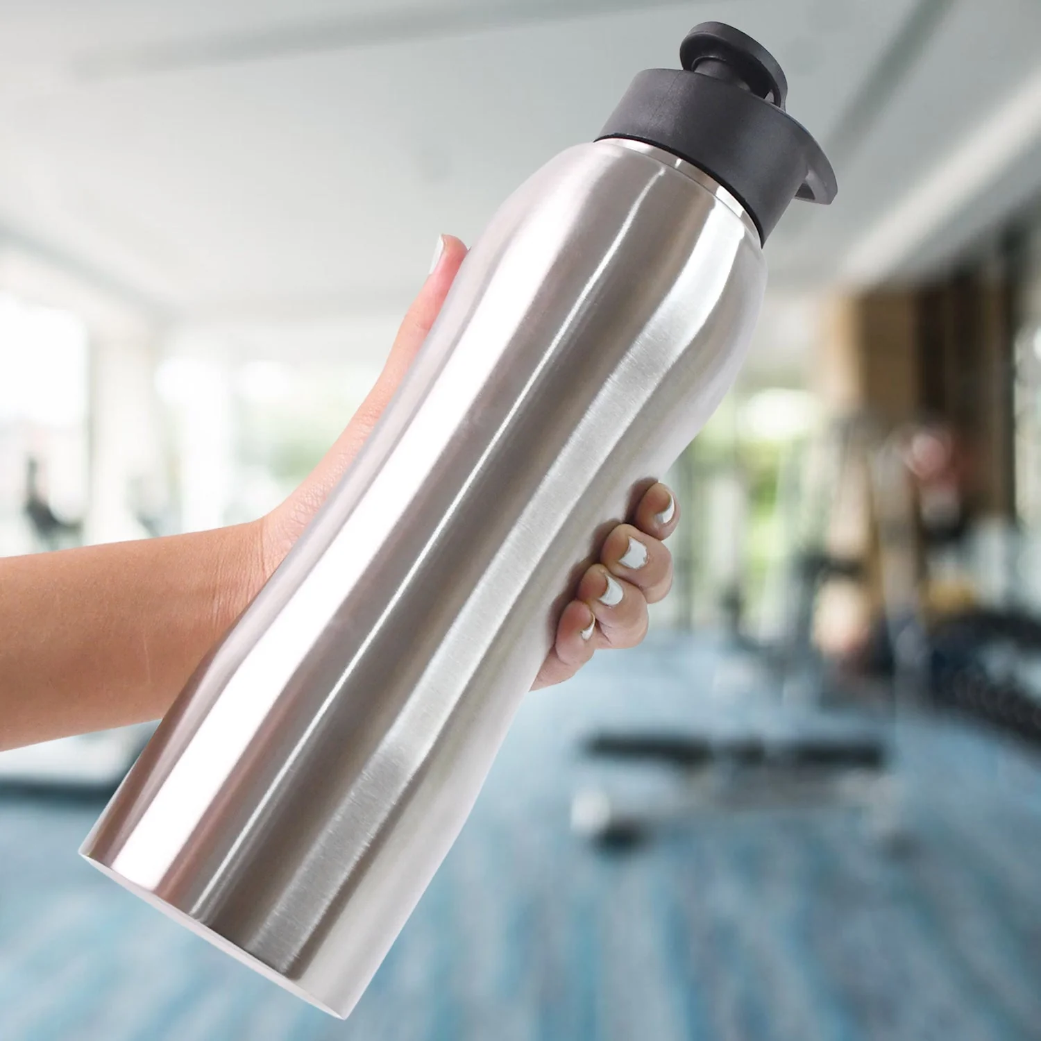 Customize Stainless Steel Double Wall Vacuum-Insulated Drink Water Bottle (1000 ML Approx) - Image 4