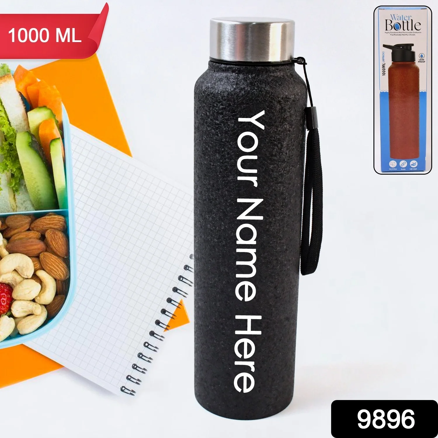 Customize Stainless Steel Double Wall Vacuum-Insulated Drink Water Bottle (1000 ML Approx) - Image 2