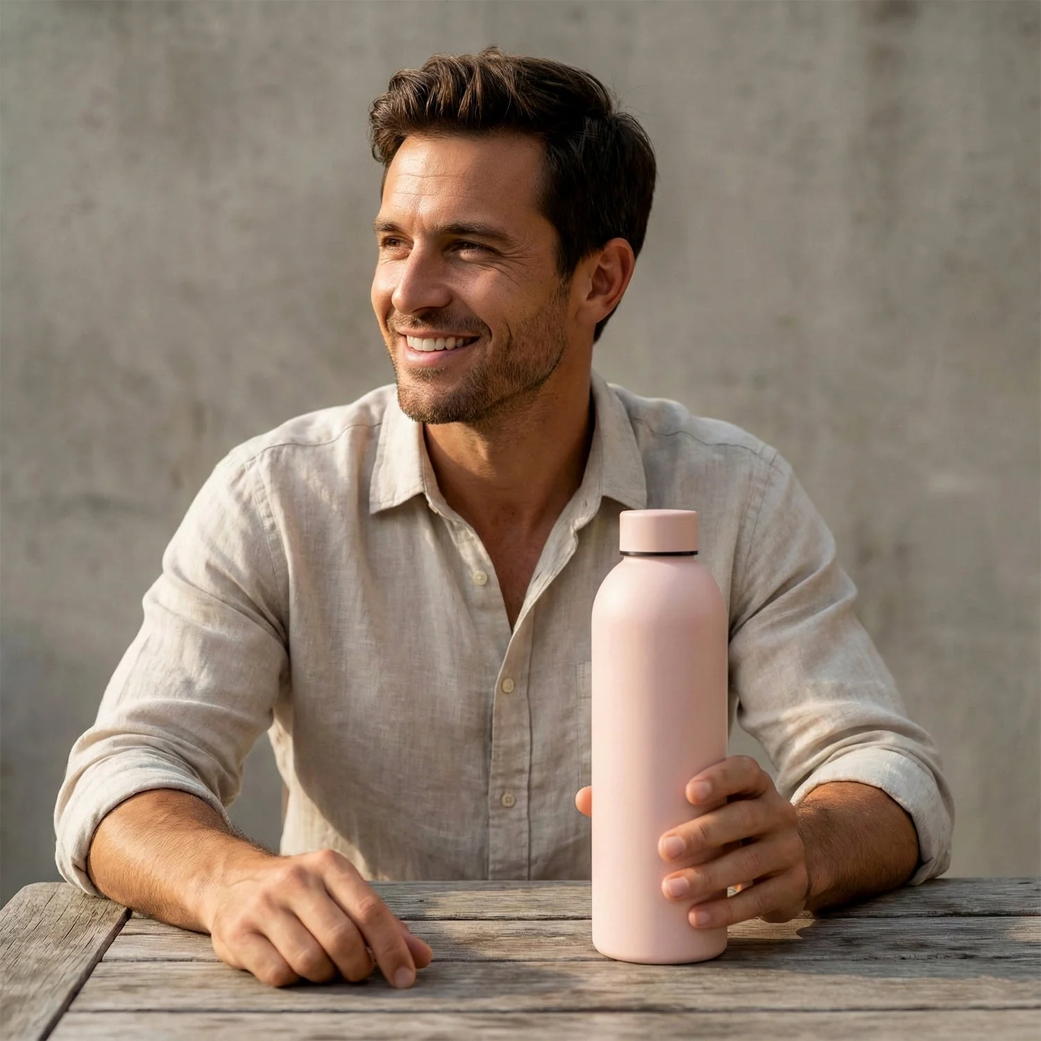 Customize Stainless Steel Double Wall Vacuum-Insulated Drink Water (Pink / 500 ML Approx) - Image 4