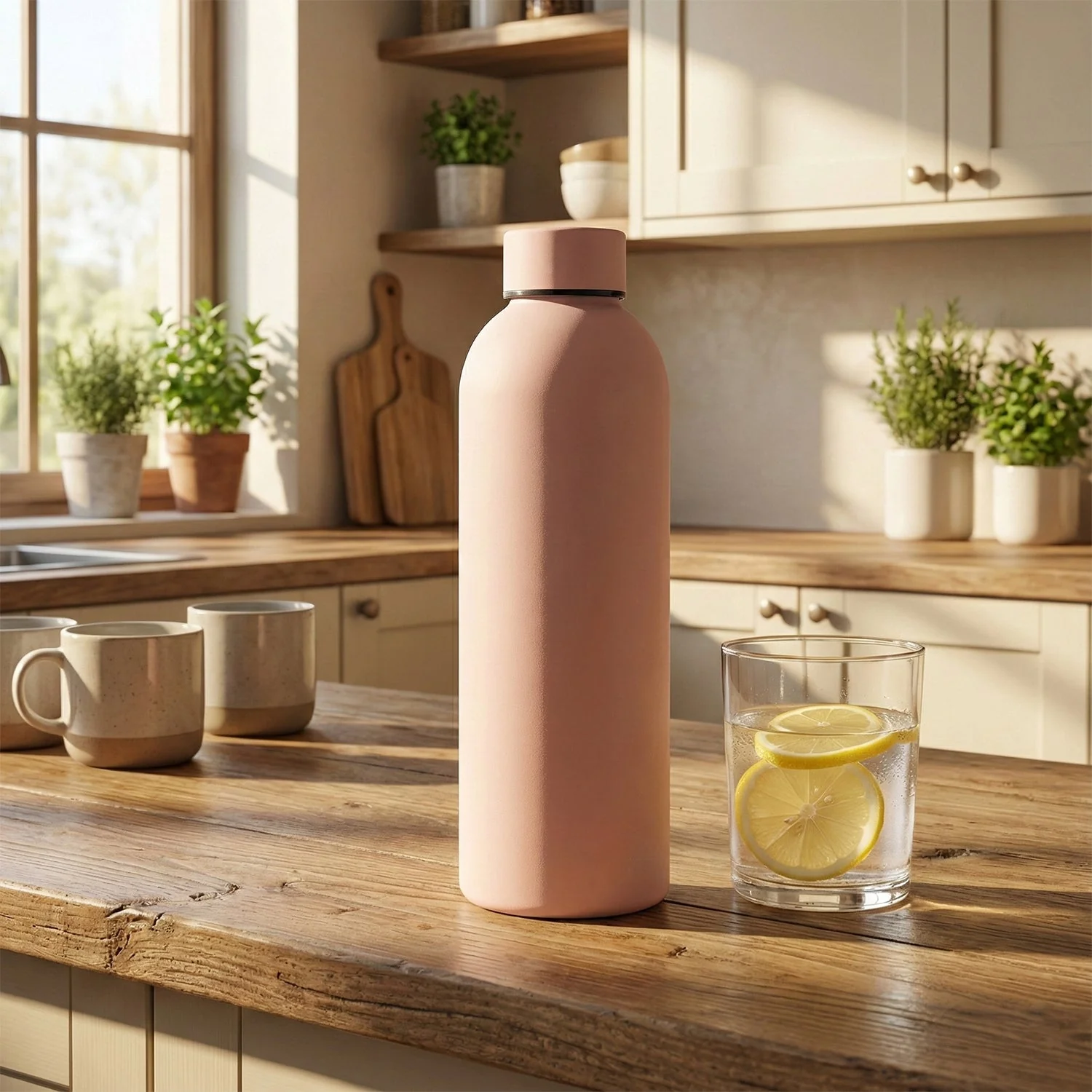 Customize Stainless Steel Double Wall Vacuum-Insulated Drink Water (Pink / 500 ML Approx) - Image 8