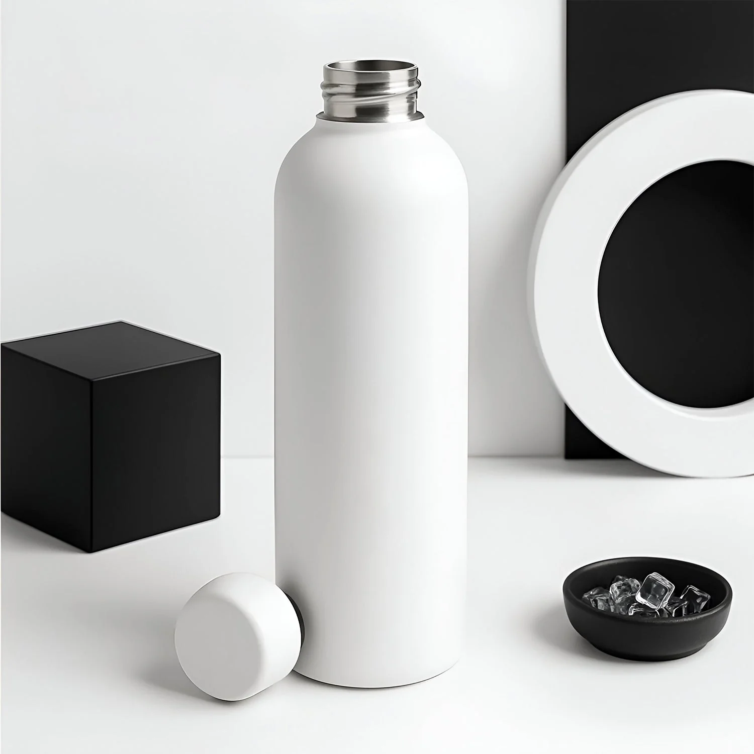 Customize Stainless Steel Double Wall Vacuum-Insulated Drink Water (White / 500 ML Approx) - Image 4