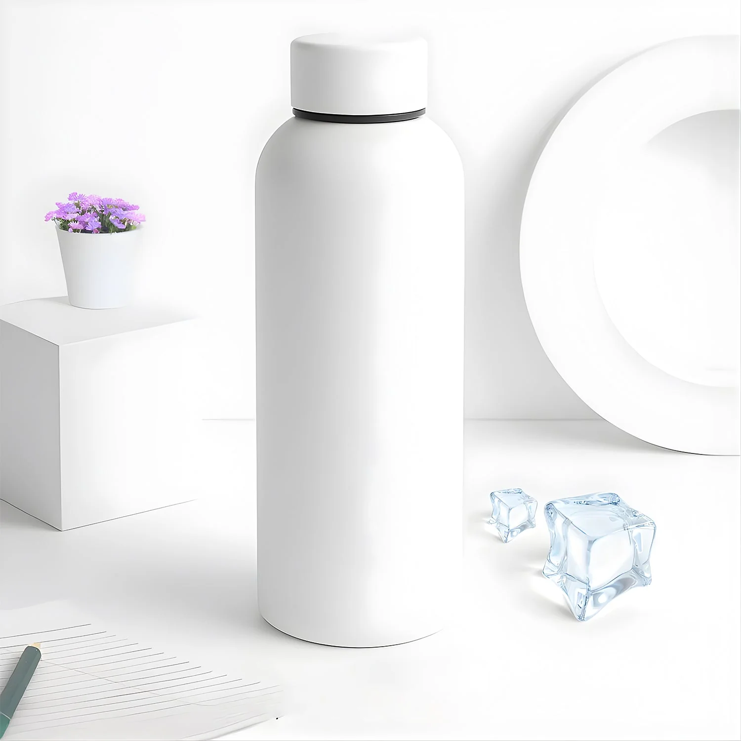 Customize Stainless Steel Double Wall Vacuum-Insulated Drink Water (White / 500 ML Approx) - Image 7