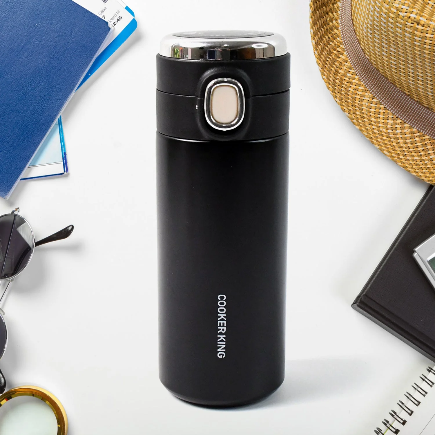 Customize Stainless Steel Insulated Vacuum Bottle Insulated Cap Lock (350ml Approx) - Image 2