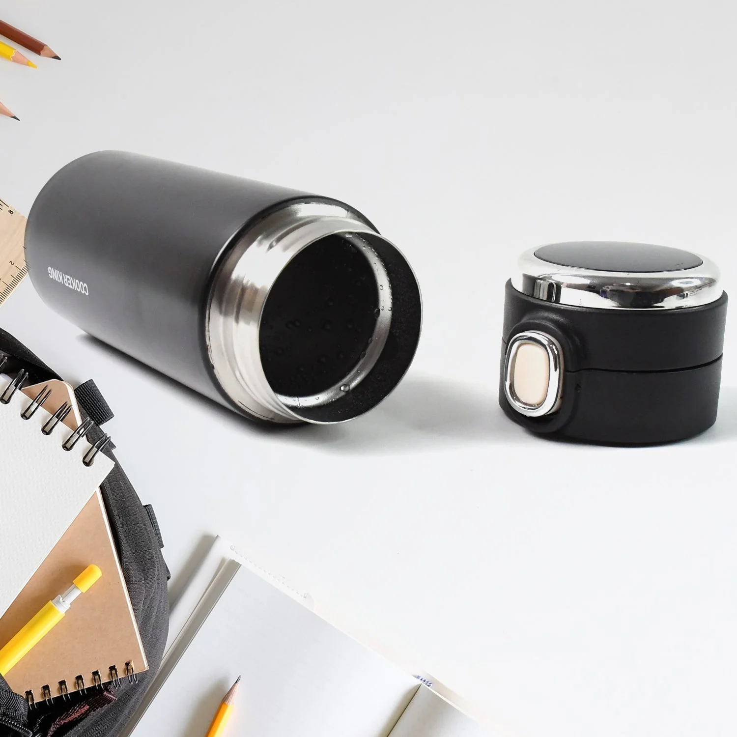 Customize Stainless Steel Insulated Vacuum Bottle Insulated Cap Lock (350ml Approx) - Image 6