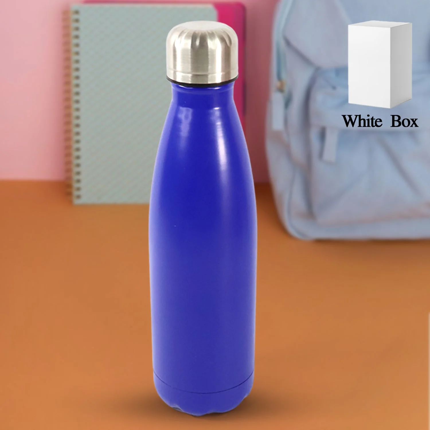 Customize Stainless Steel Single Wall Water Bottle 400ml approx - Image 2
