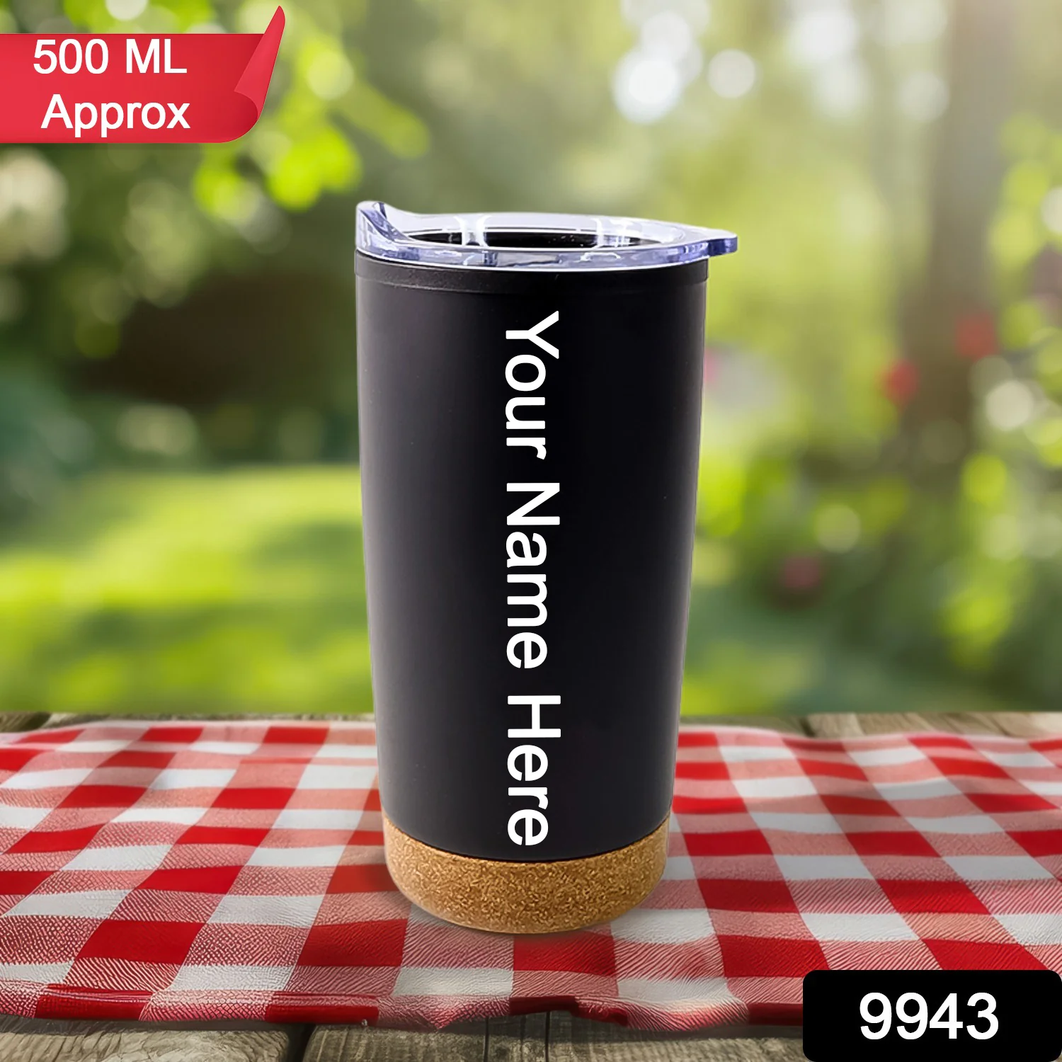 Customize Plastic Insulated Coffee Cups Travel Mug, Tumbler (500 ML Approx / 1 Pc) - Image 2