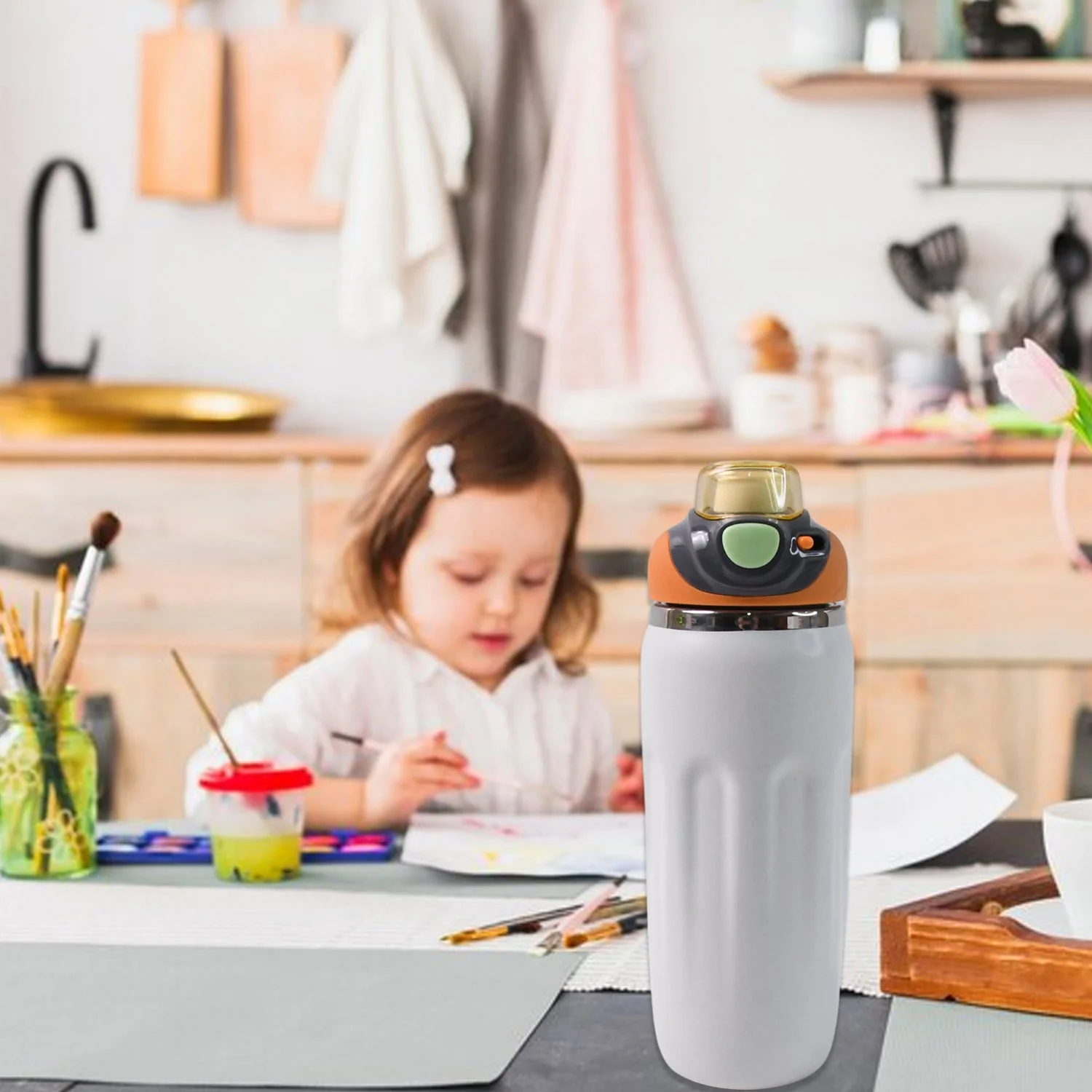 Customize Stainless Steel Water Bottle (600 ML / Approx) - Image 2
