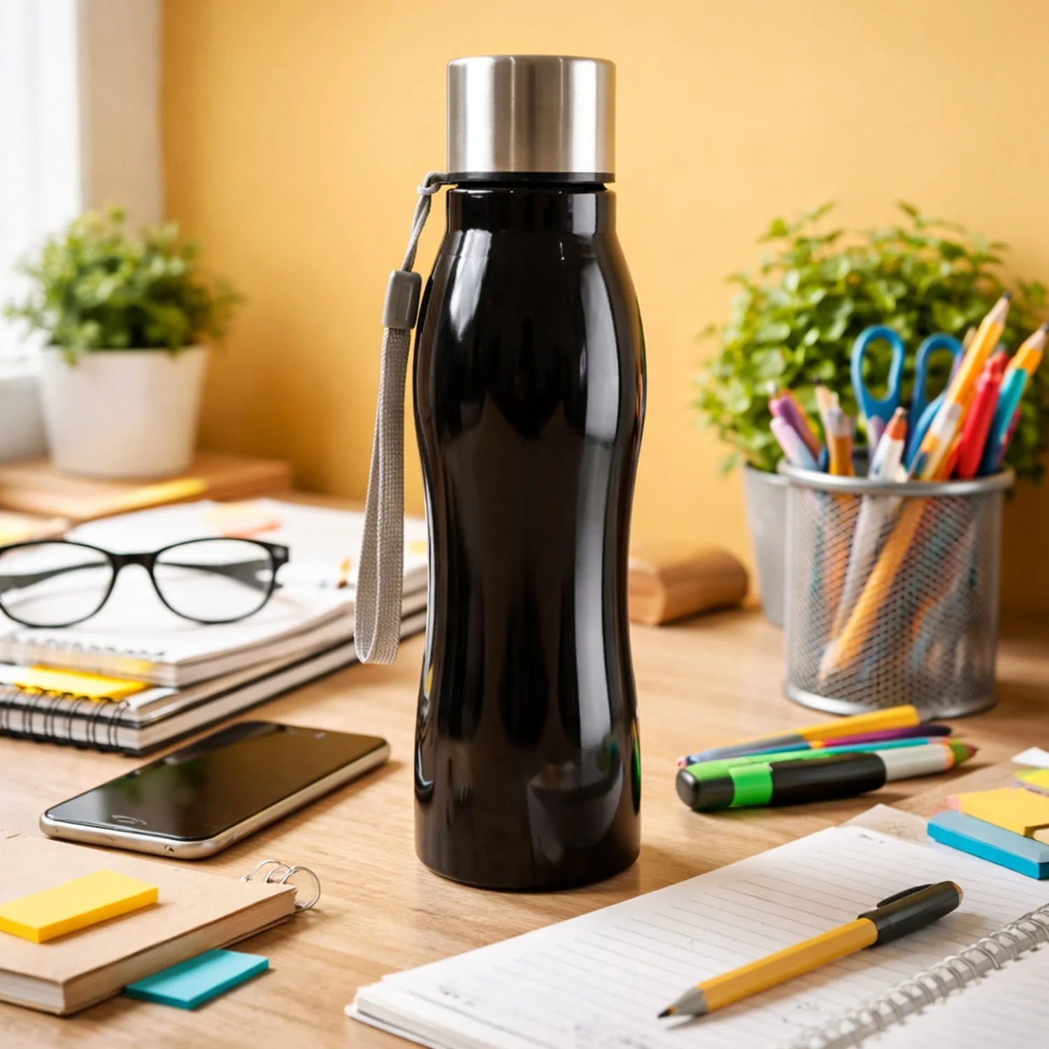 Customize Stainless Steel Water Bottle with Carry Strap 600 ML - Image 7