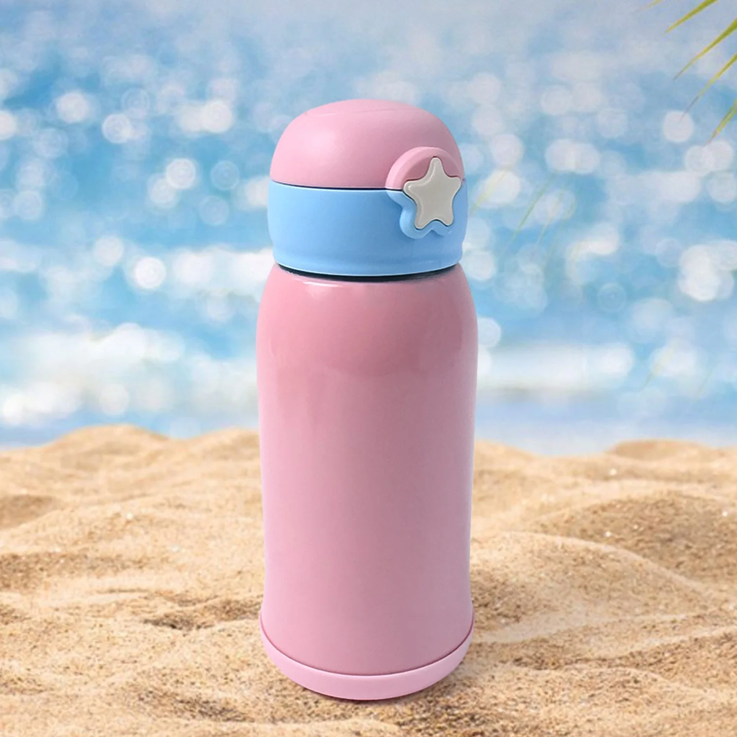 Customize Thermos steel Double Wall Vacuum Bottle With Cover & Strap 600ml Approx - Image 3