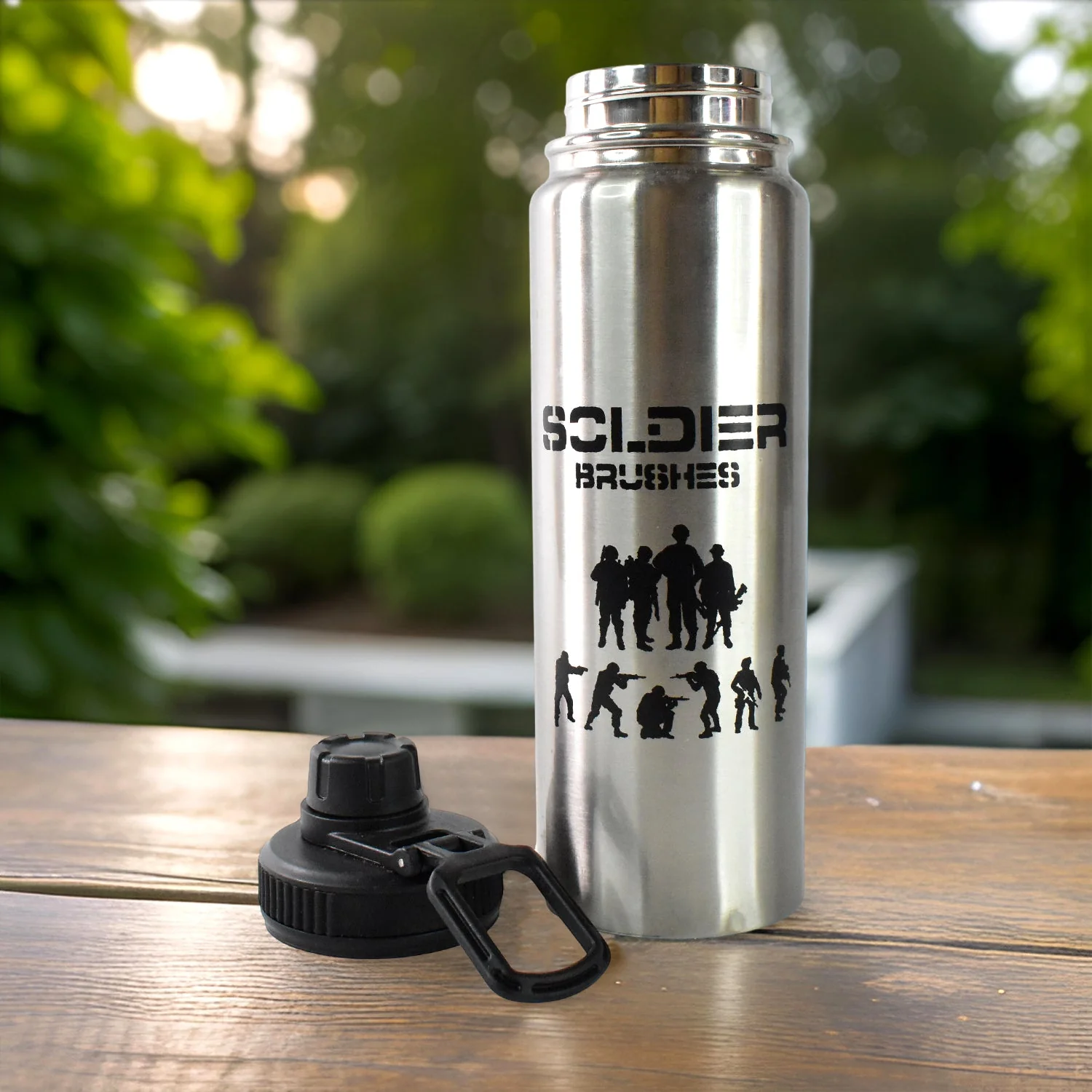 Customize Vacuum Insulated Stainless Steel Bottle Stainless Steel (1000 ml / 1 Pc) - Image 3