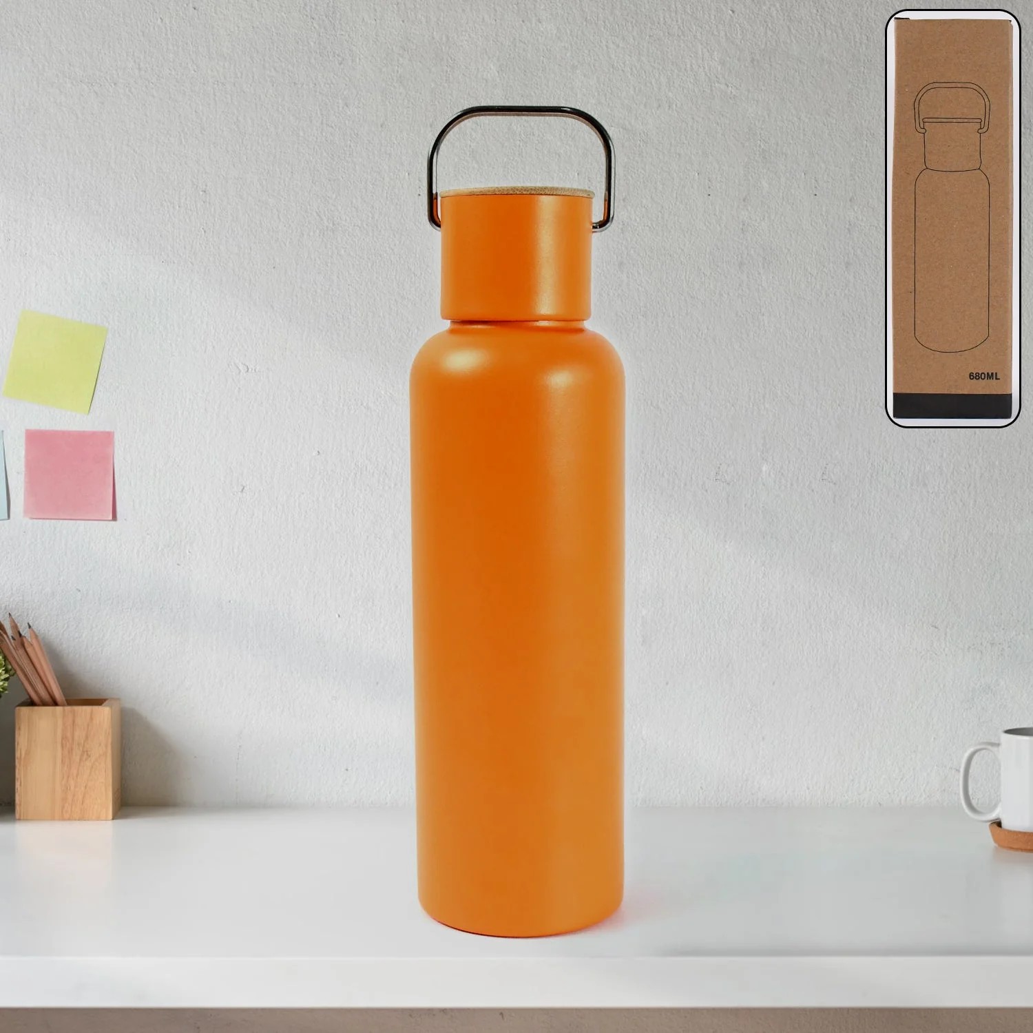 Customize Water Bottle High Quality Premium Water Bottle Stainless Steel 680ml - Image 2