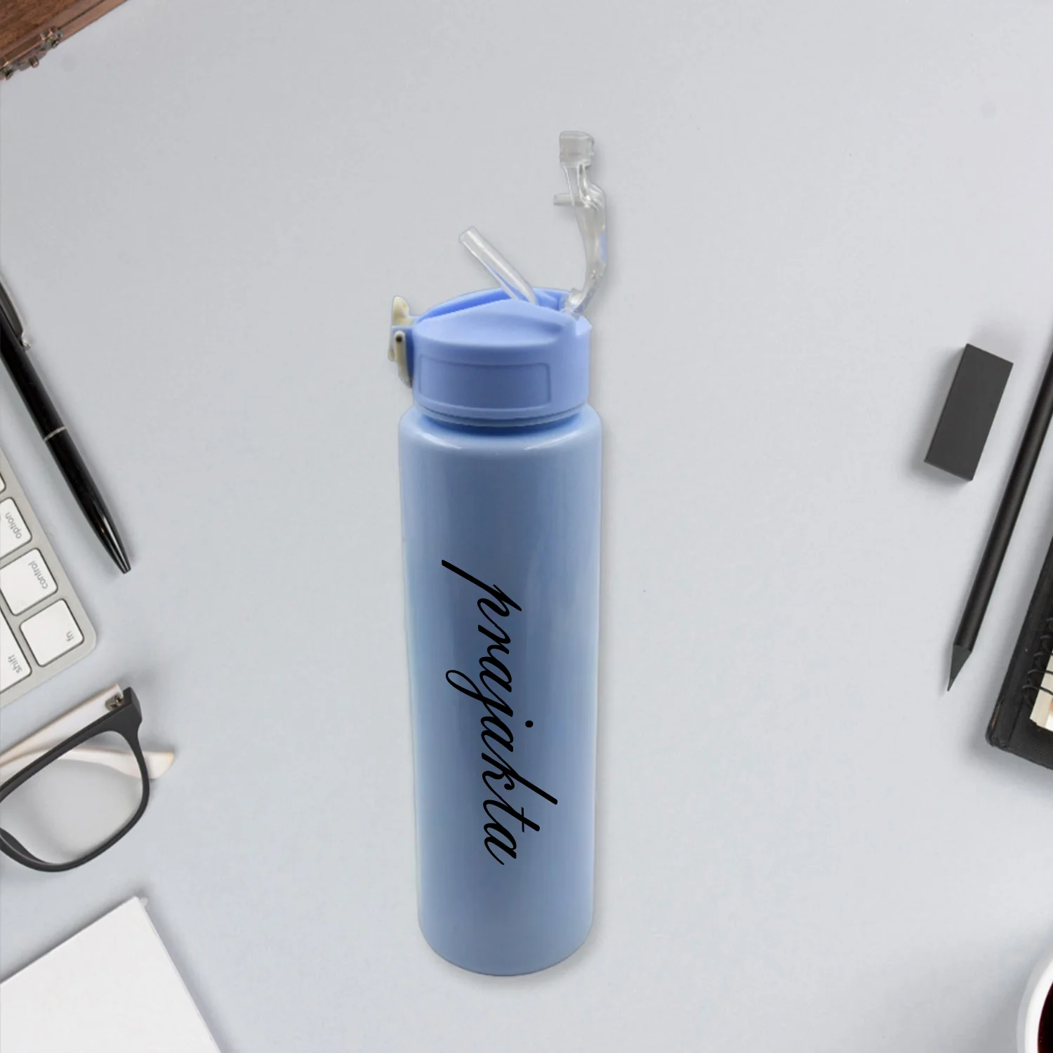 Customize Plastic Water Bottle 3pc Set,3  Different Size Bottle High Quality Water Bottle Plastic Water Bottle BPA-Free & Leak-Proof!  Cartoon Printed Design for Kids' School, For Fridge, Office, Sports, School, Gym, Yoga (3 Pc Set) - Image 3