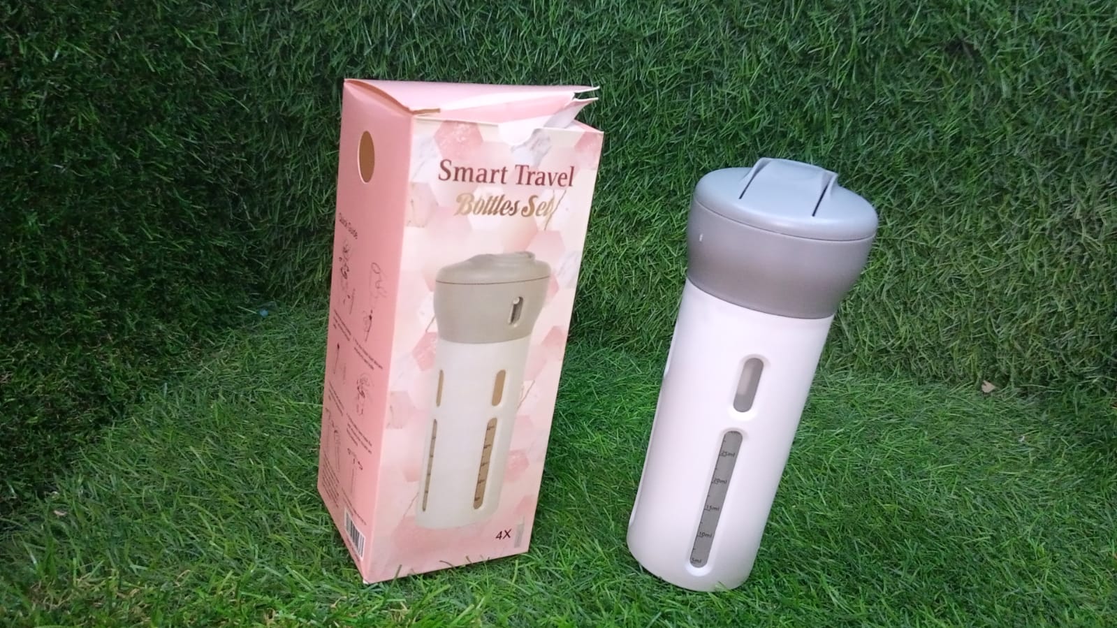 Customize 4 in 1 Travel Dispenser Bottle Set Refillable Cosmetic Containers Set - Image 5