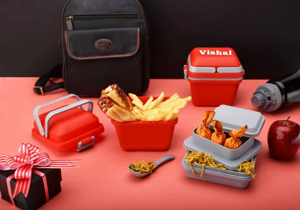 Customized Airtight Lunch Box with Handle & Push Lock Personalized Luncgh box - Image 3