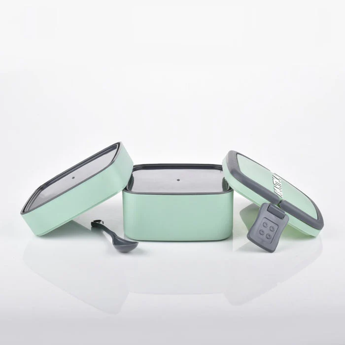 Customized GREEN DOUBLE-LAYER PORTABLE LUNCH BOX - Image 8
