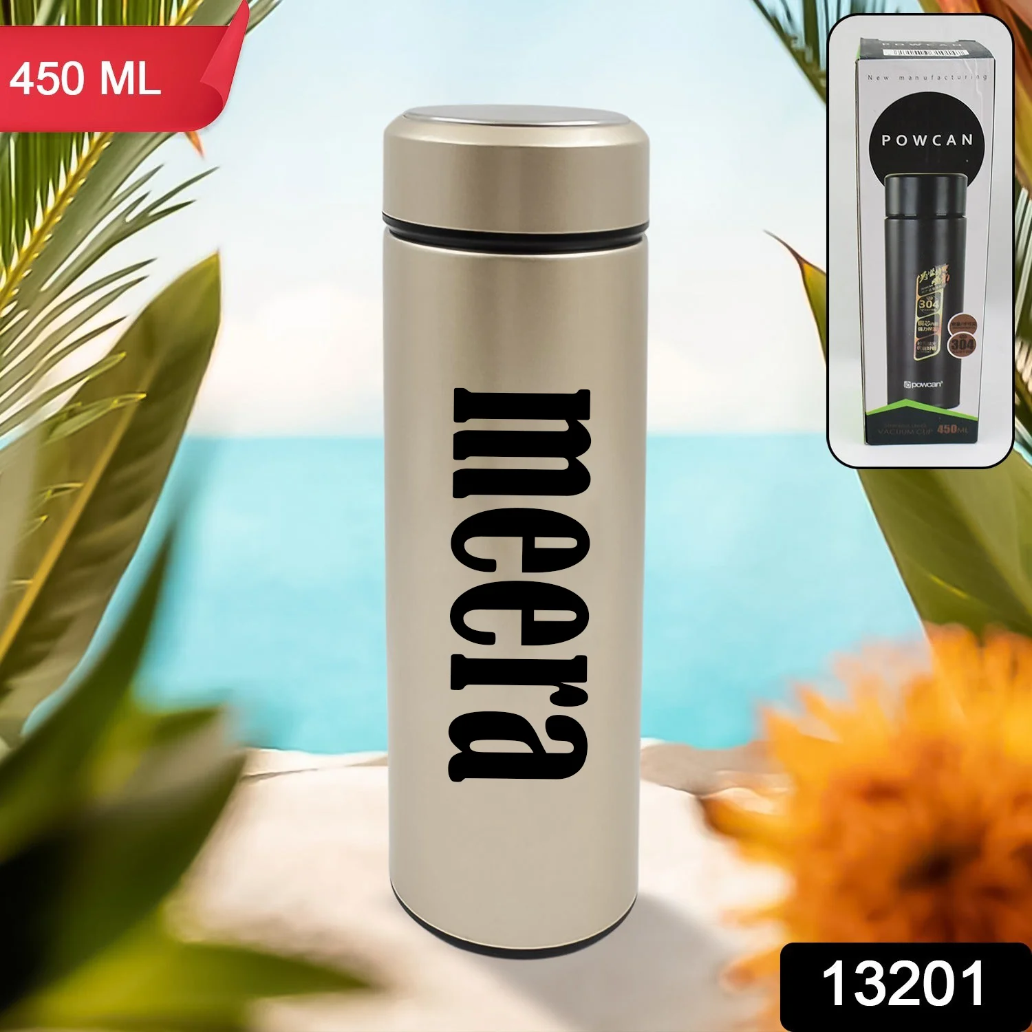 Customize Stainless Steel Double Wall Water Bottle (450 ML) - Image 6