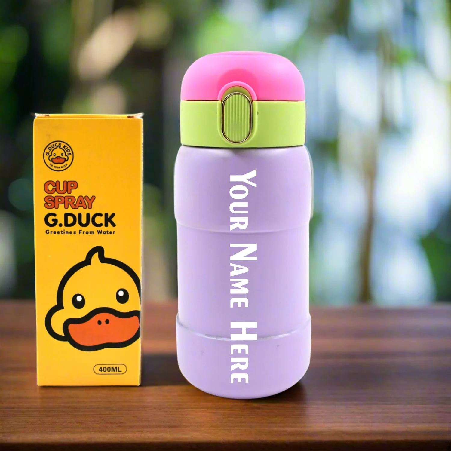 Custom Duck Stainless Steel Water Bottle Kids & Adults (1 Pc, BPA Free, Mix Design) - Image 2