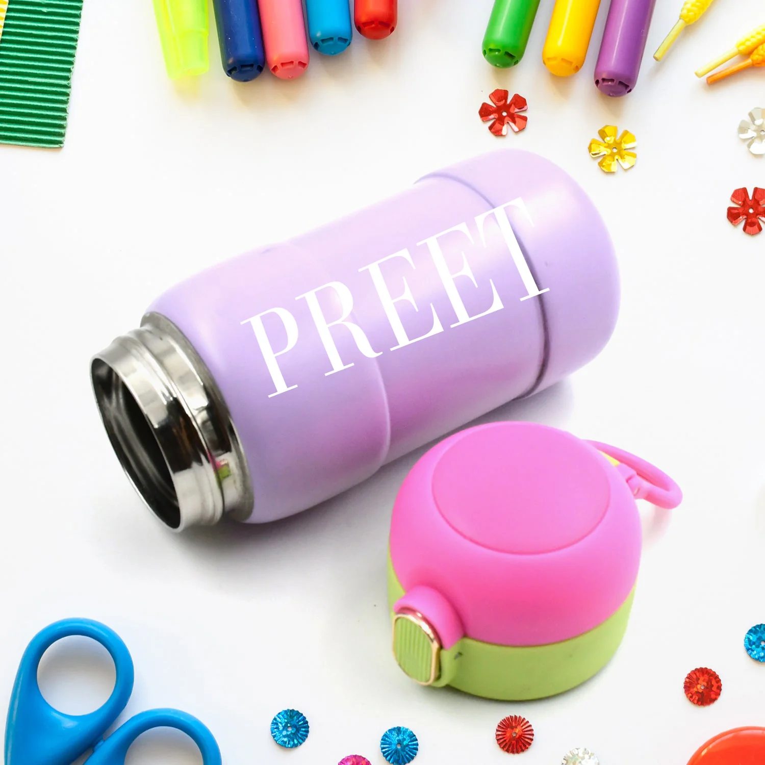 Custom Duck Stainless Steel Water Bottle Kids & Adults (1 Pc, BPA Free, Mix Design) - Image 6
