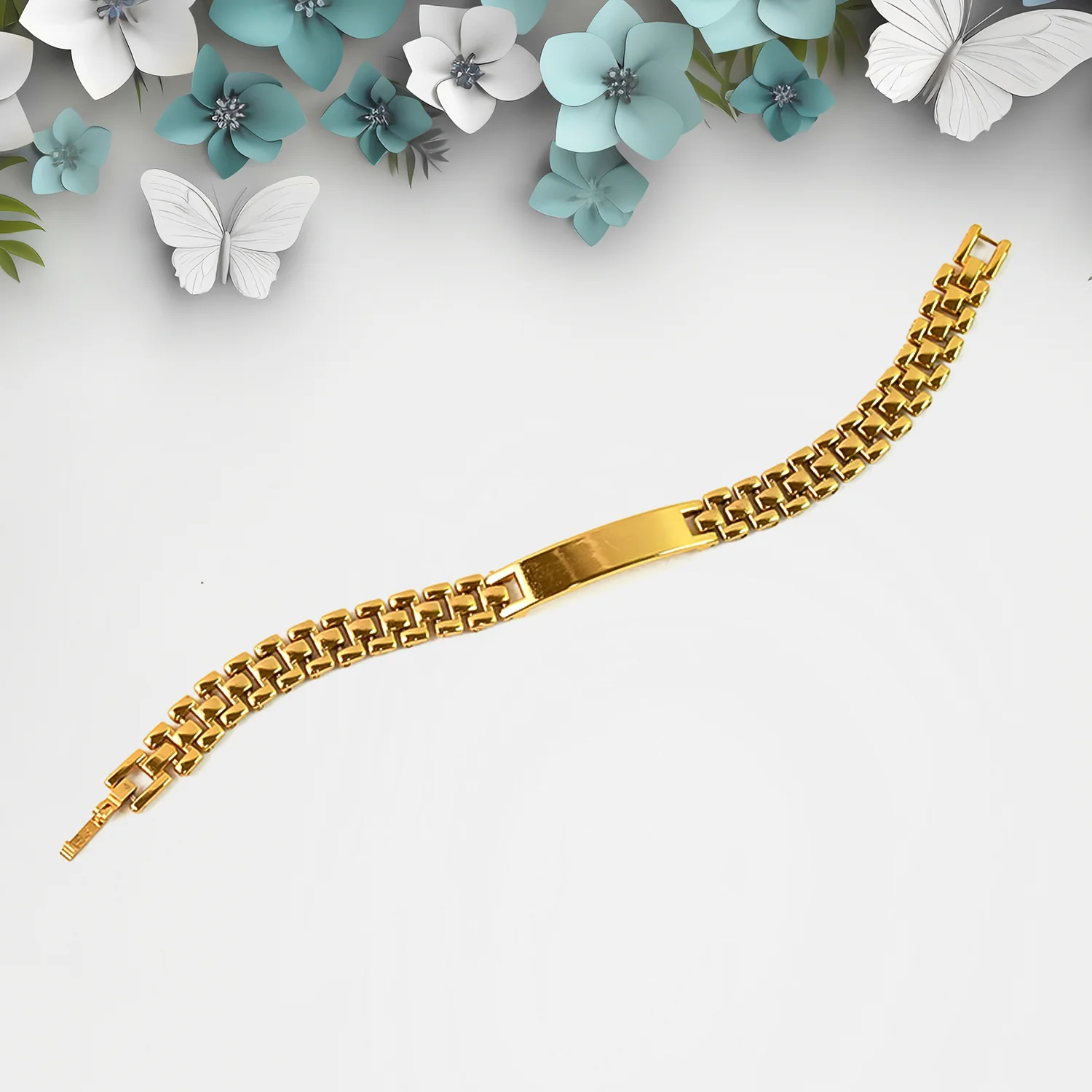 Customized Golden Bracelet for Men (Mix Design / 1 Pc) - Image 3
