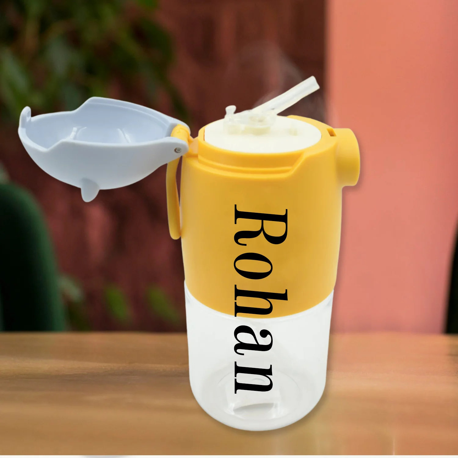 Customize Large Capacity Plastic Water Bottle | Office Bottle | Gym Bottle | Home | Kitchen | Leakproof and BPA Free Drinks Bottle | Water Drink Juice Bottle Wide-Mouth BPA Free Leak-Free Lightweight (1 Pc ) - Image 2