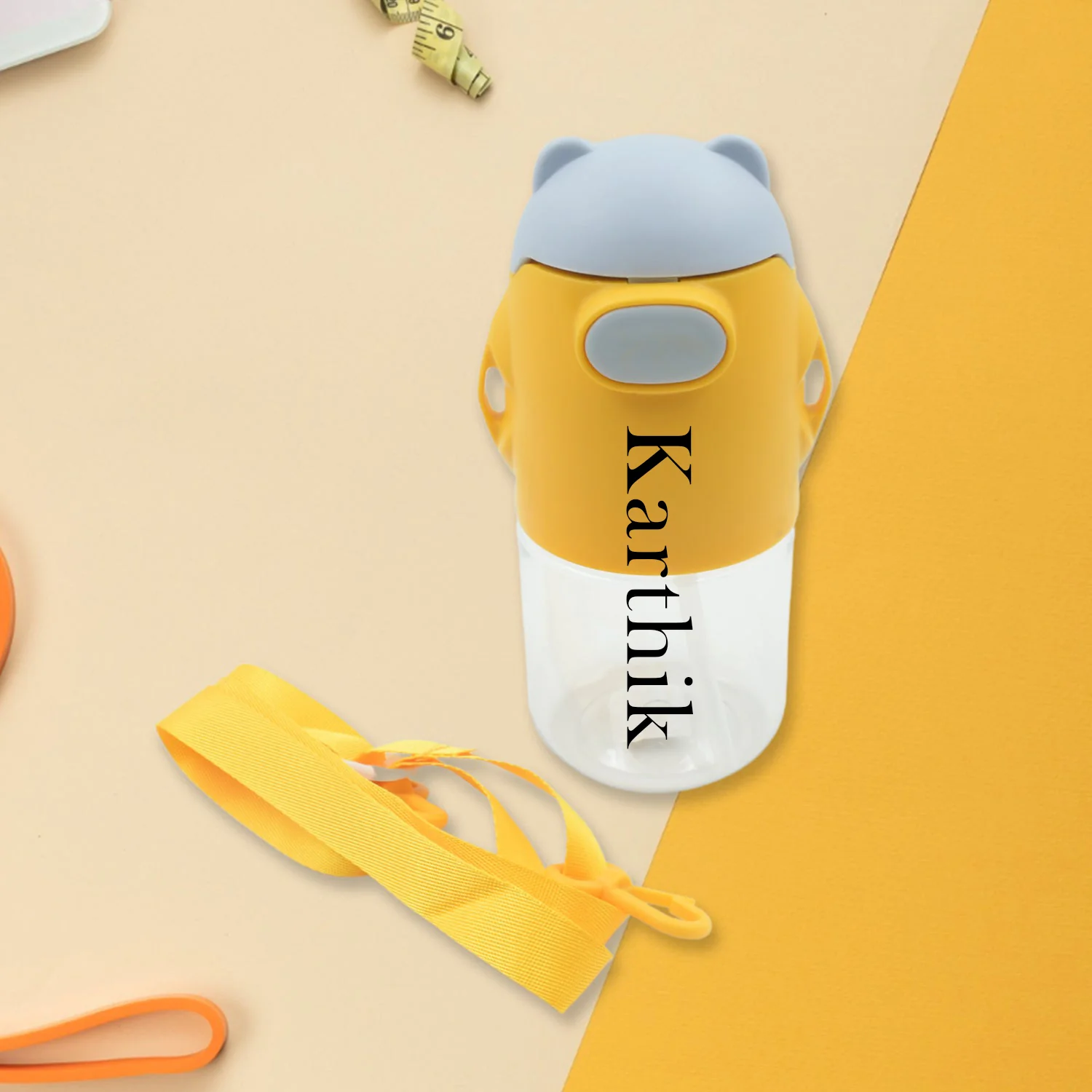 Customize Large Capacity Plastic Water Bottle | Office Bottle | Gym Bottle | Home | Kitchen | Leakproof and BPA Free Drinks Bottle | Water Drink Juice Bottle Wide-Mouth BPA Free Leak-Free Lightweight (1 Pc ) - Image 4