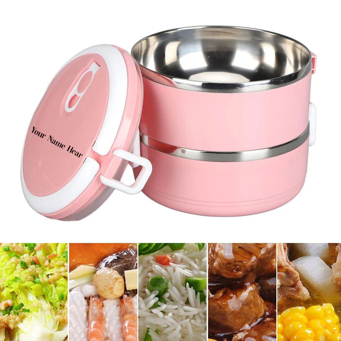 Customized Multi Layer Stainless Steel Hot Lunch Box (2 Layer) - Image 4
