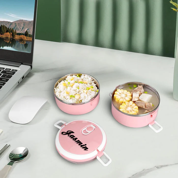 Customized Multi Layer Stainless Steel Hot Lunch Box (2 Layer) - Image 5