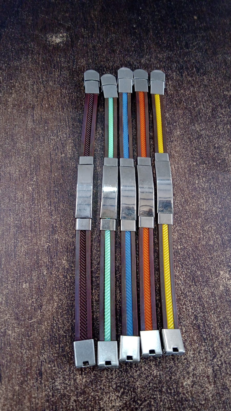 Customized Multicolor Plastic & Stainless Steel Bracelet (Mix Color / 1 Pc) - Image 8