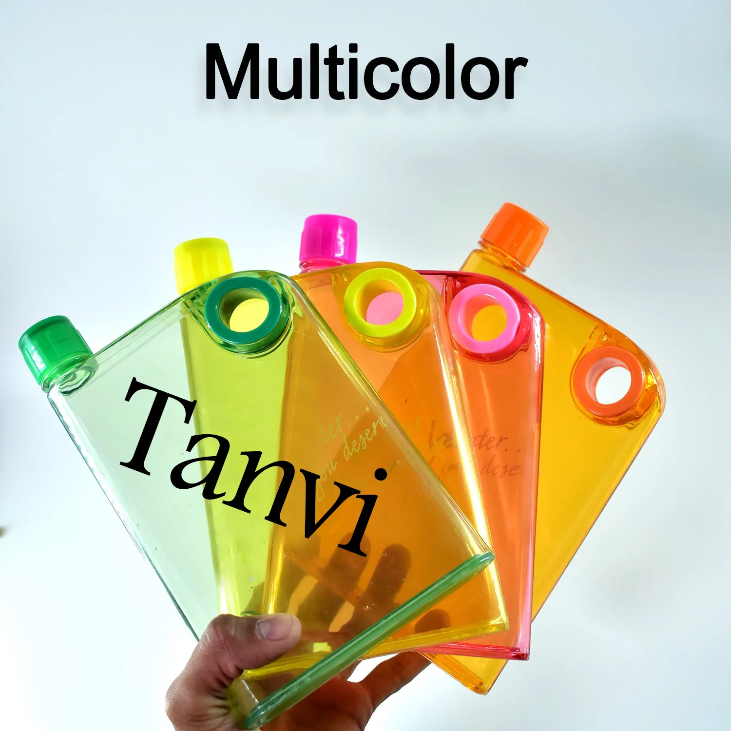 Customize Notebook Style Slim Water Bottle (380 ml, Multicolor) - Image 7