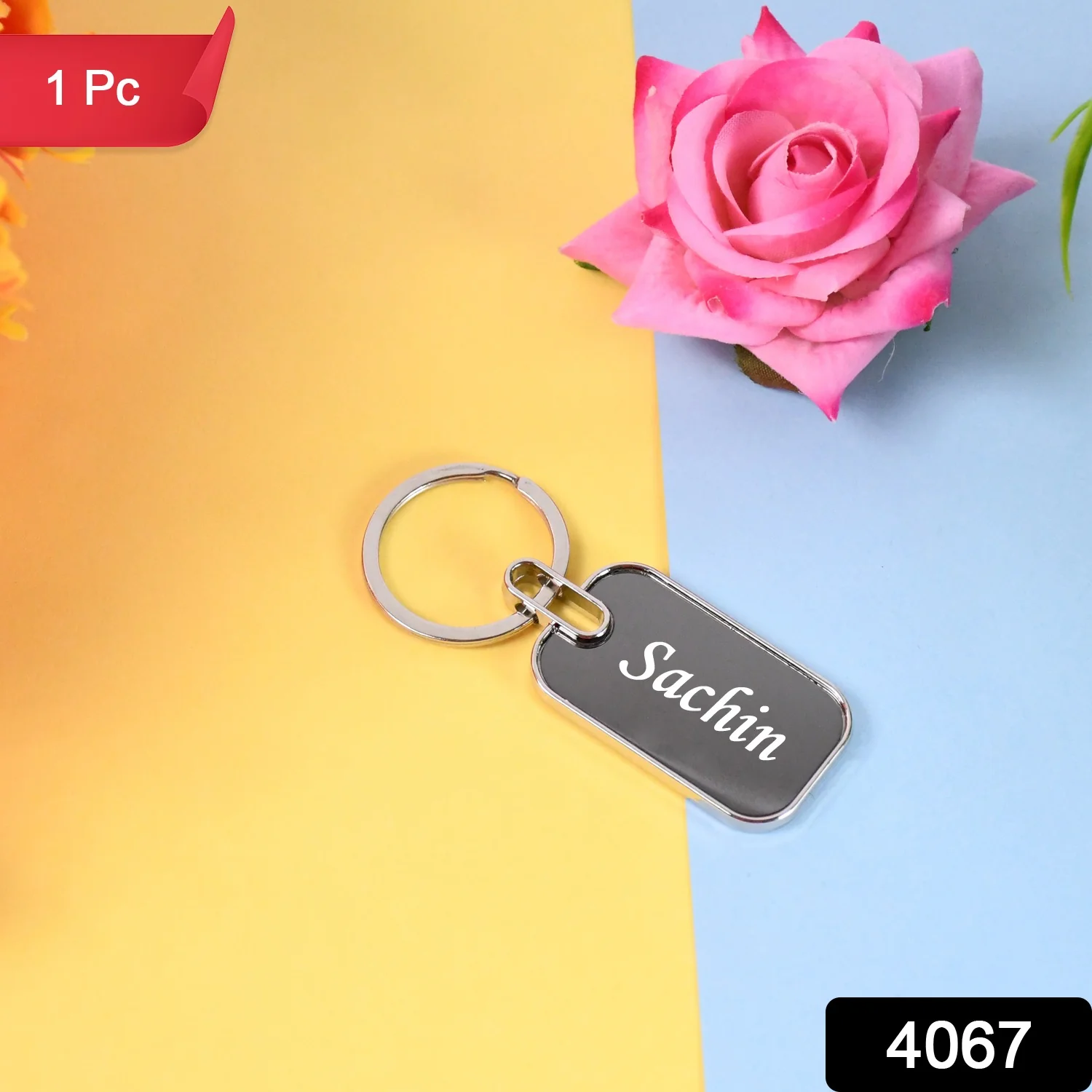 Customized / Personalized Keyring Metal Keychain (1 Pc) - Image 2